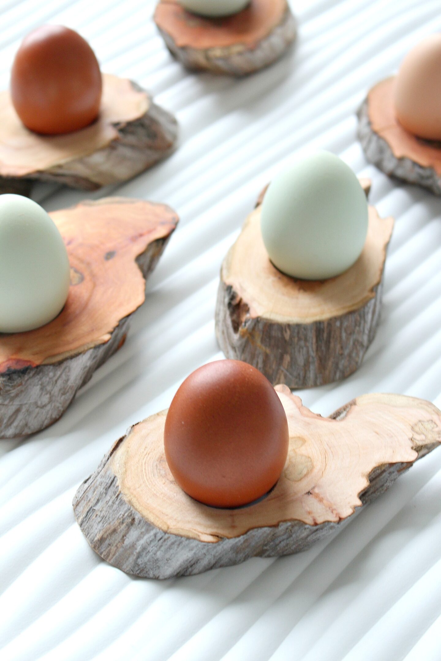 DIY Driftwood Egg Cups