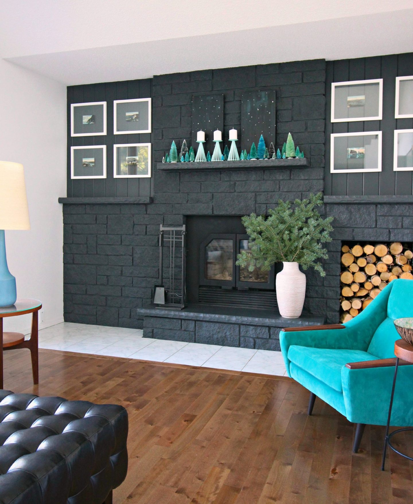 How to Style a Narrow Mantel for Christmas