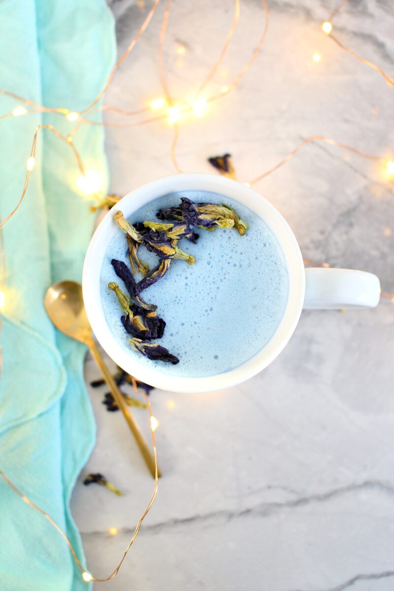 Blue Latte Recipe | How to Make a Butterfly Pea Flower Latte