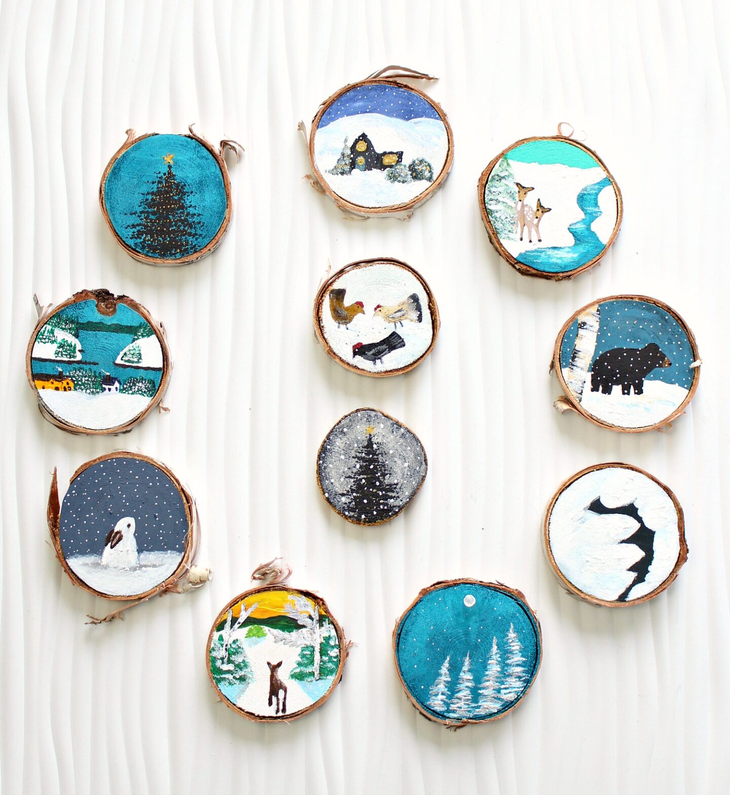 Woodland Themed DIY Christmas Tree Ornaments