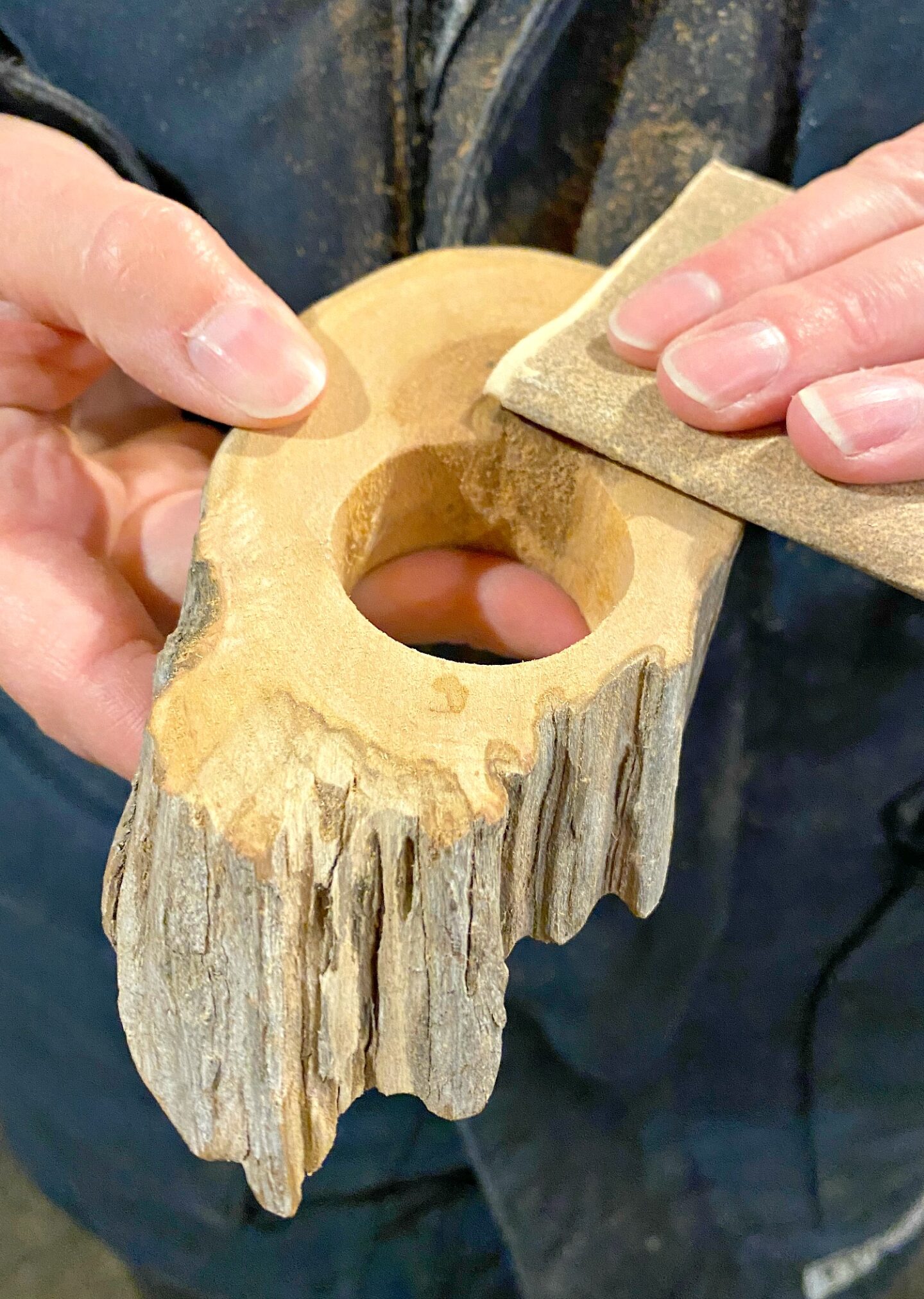 DIY Driftwood Egg Cups