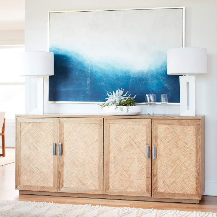 Indigo blue beachy artwork