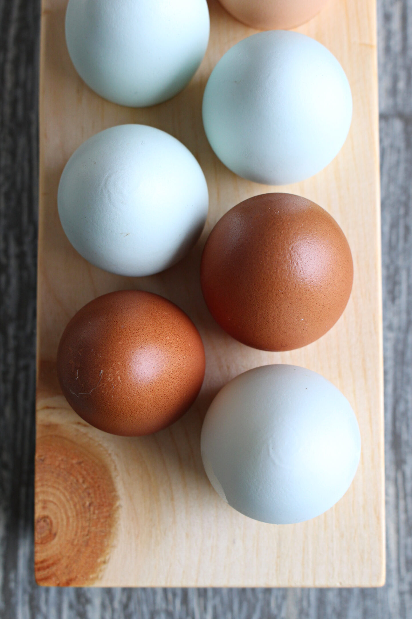wood egg tray