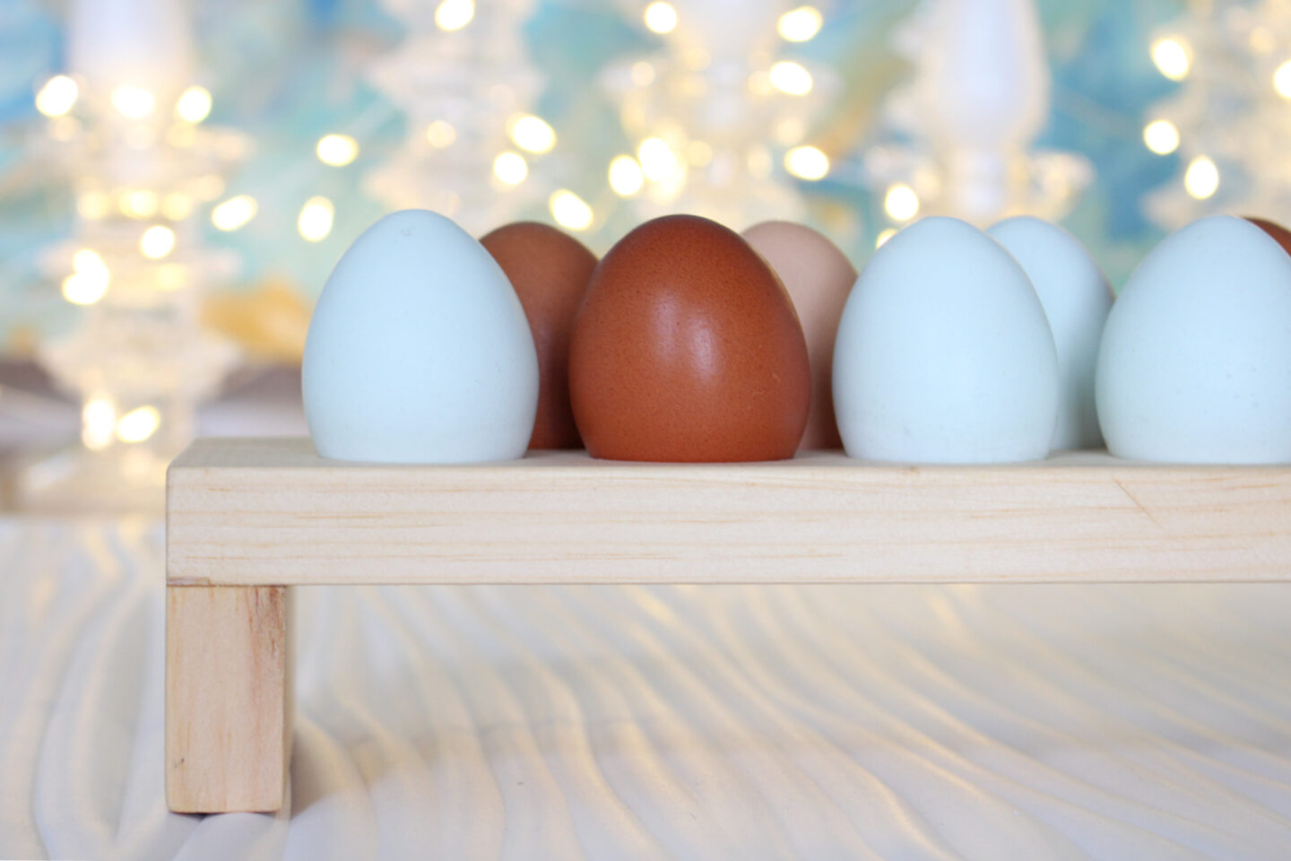 DIY wooden egg holder