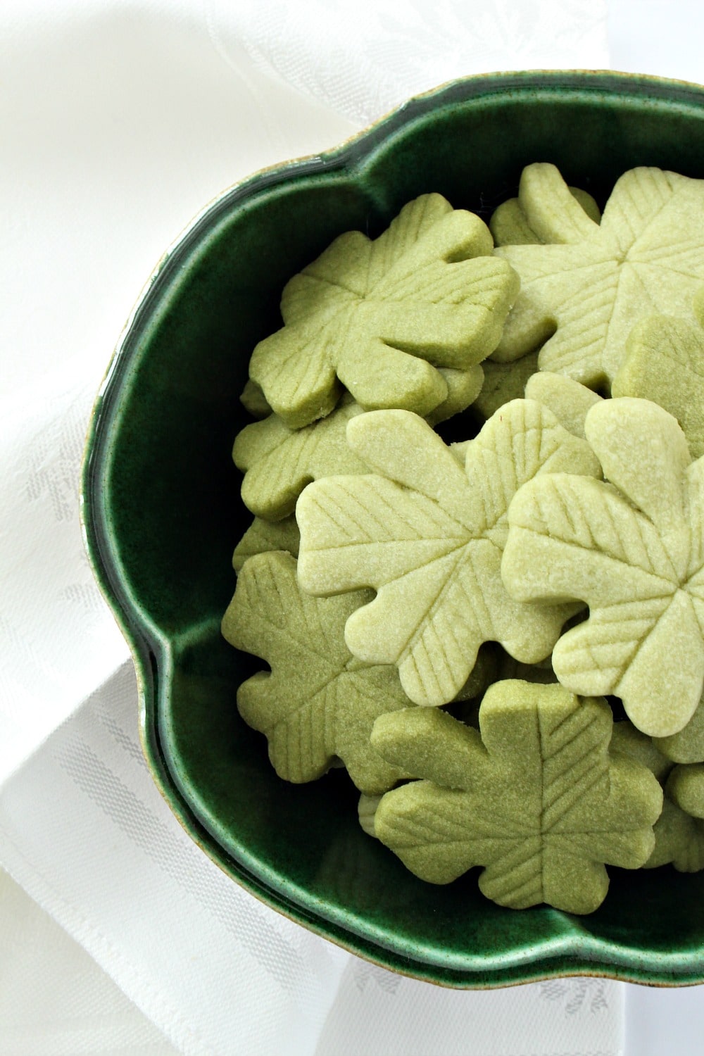 Naturally Green Matcha Tea Shortbread Cookies