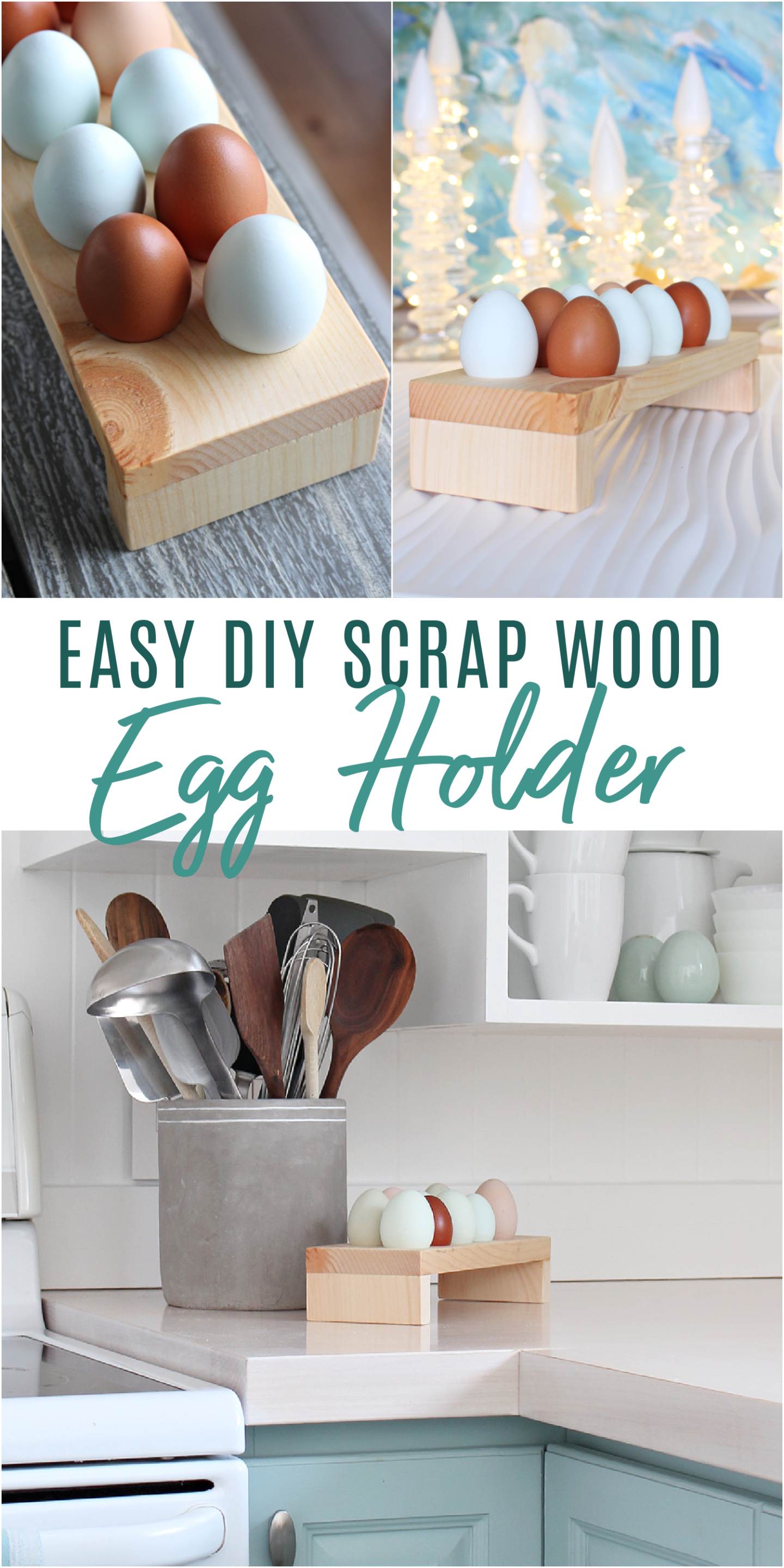 Easy DIY Scrap Wood Egg Holder
