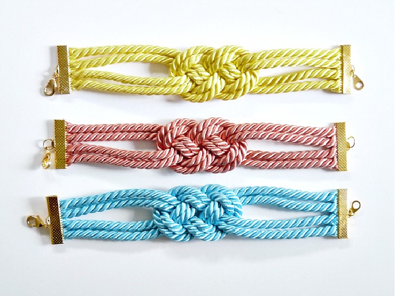 DIY Knotted Cord Bracelet