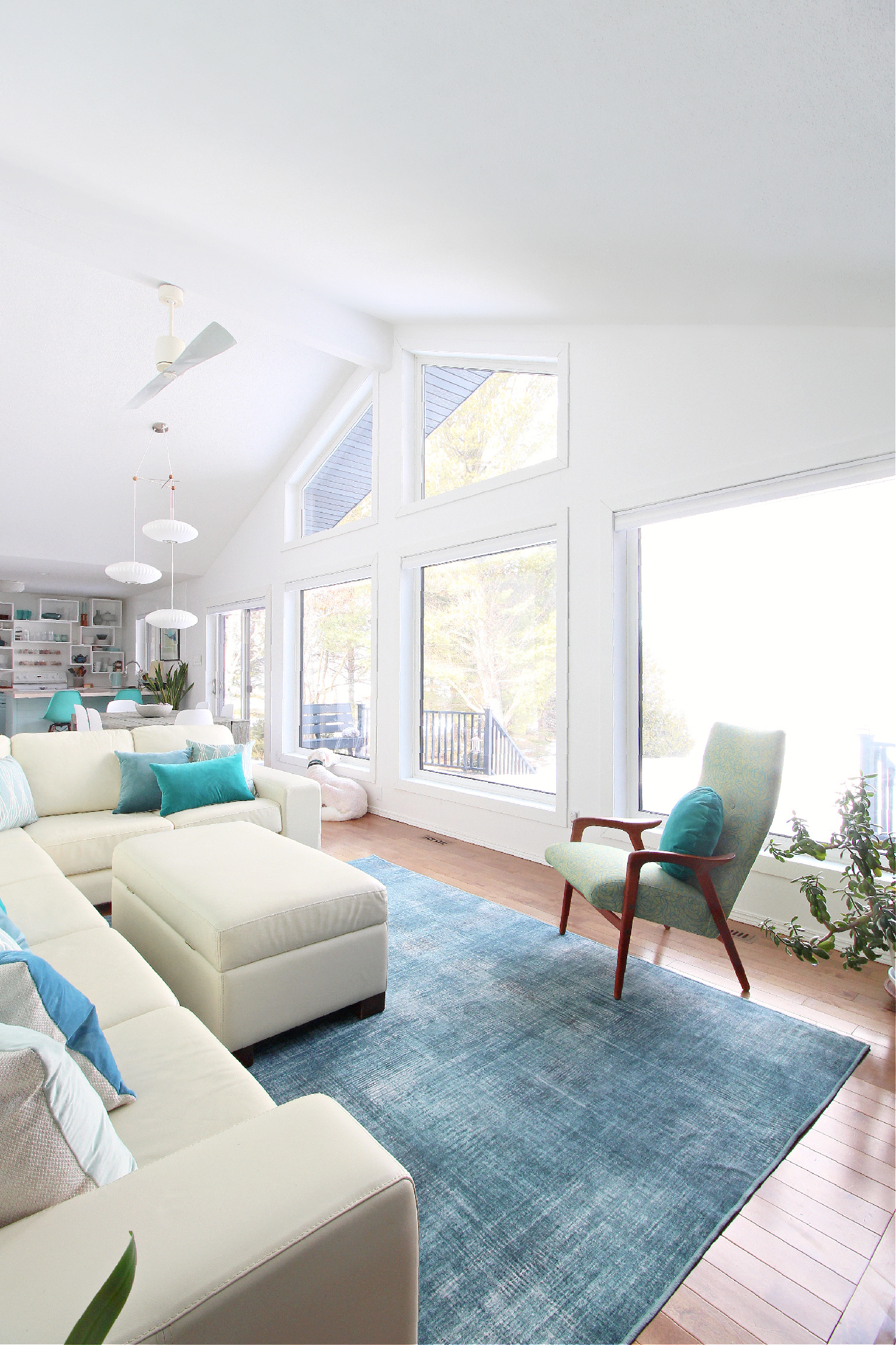 Lake House Living Room Design