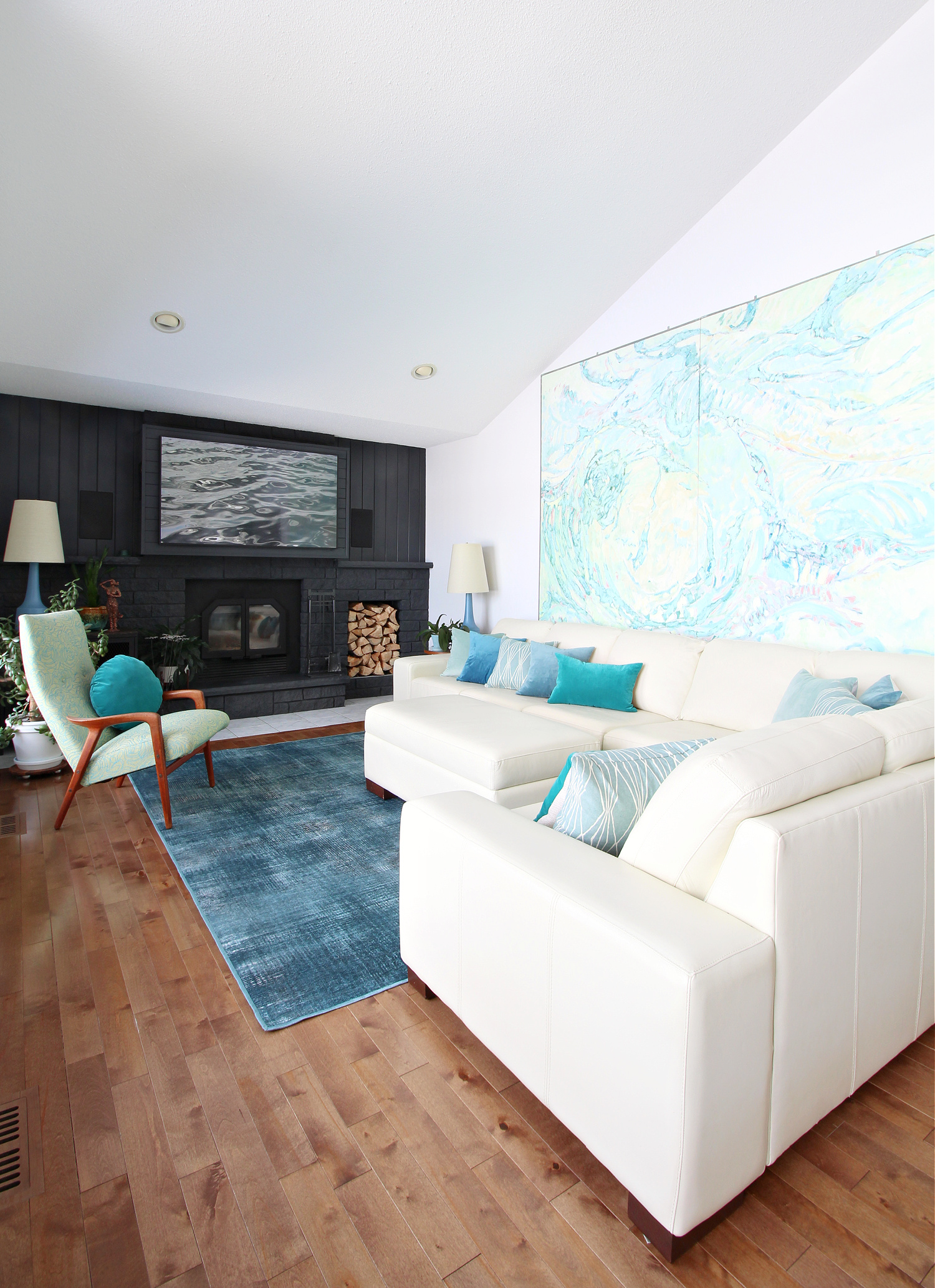 Teal Living Room Refresh