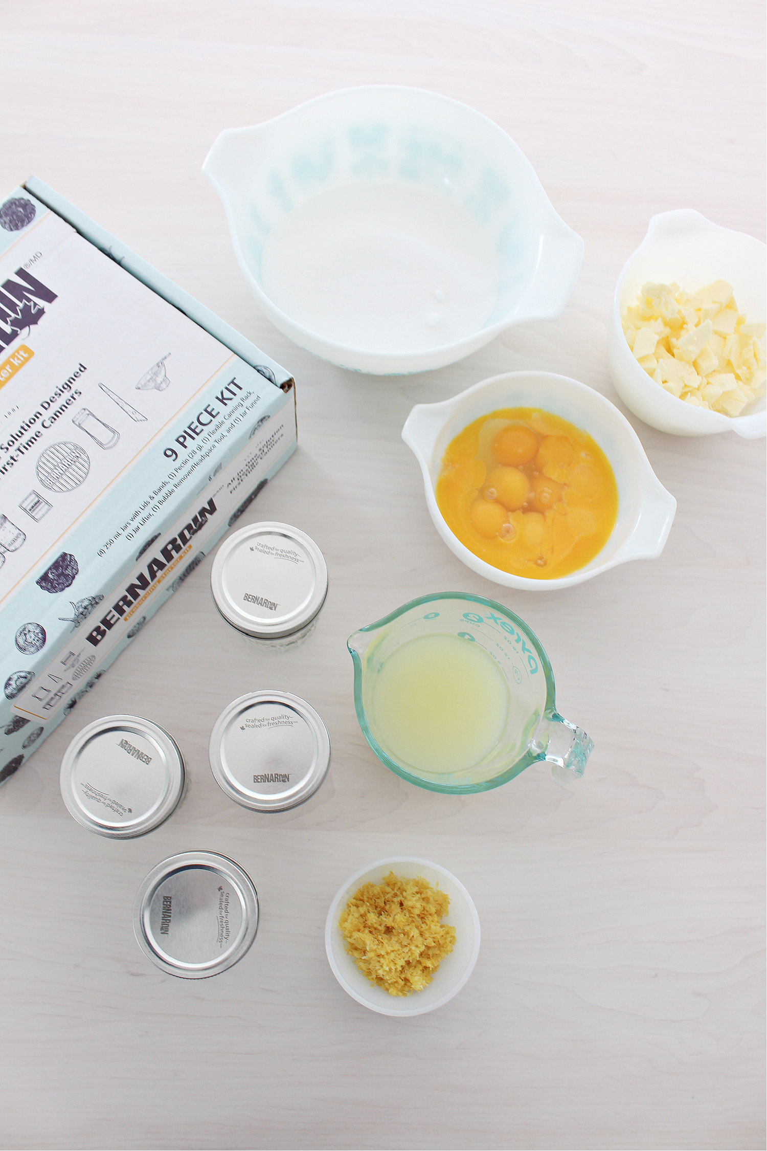 Lemon Curd Ingredients