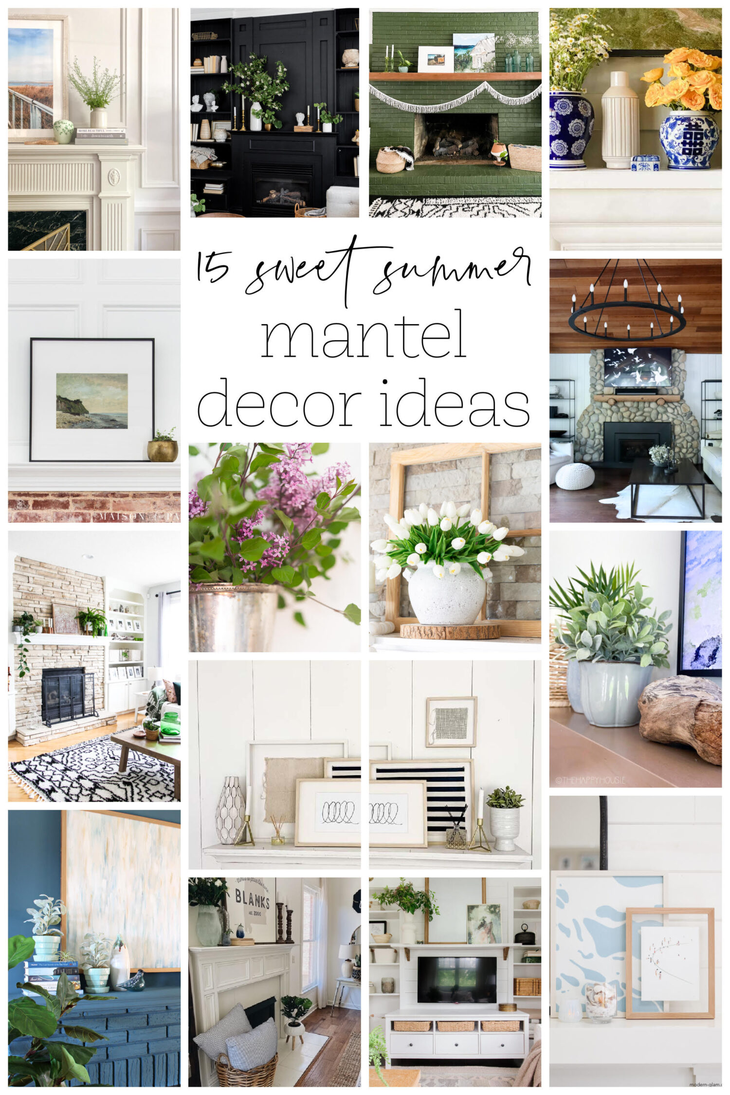 Summer mantel decorating ideas