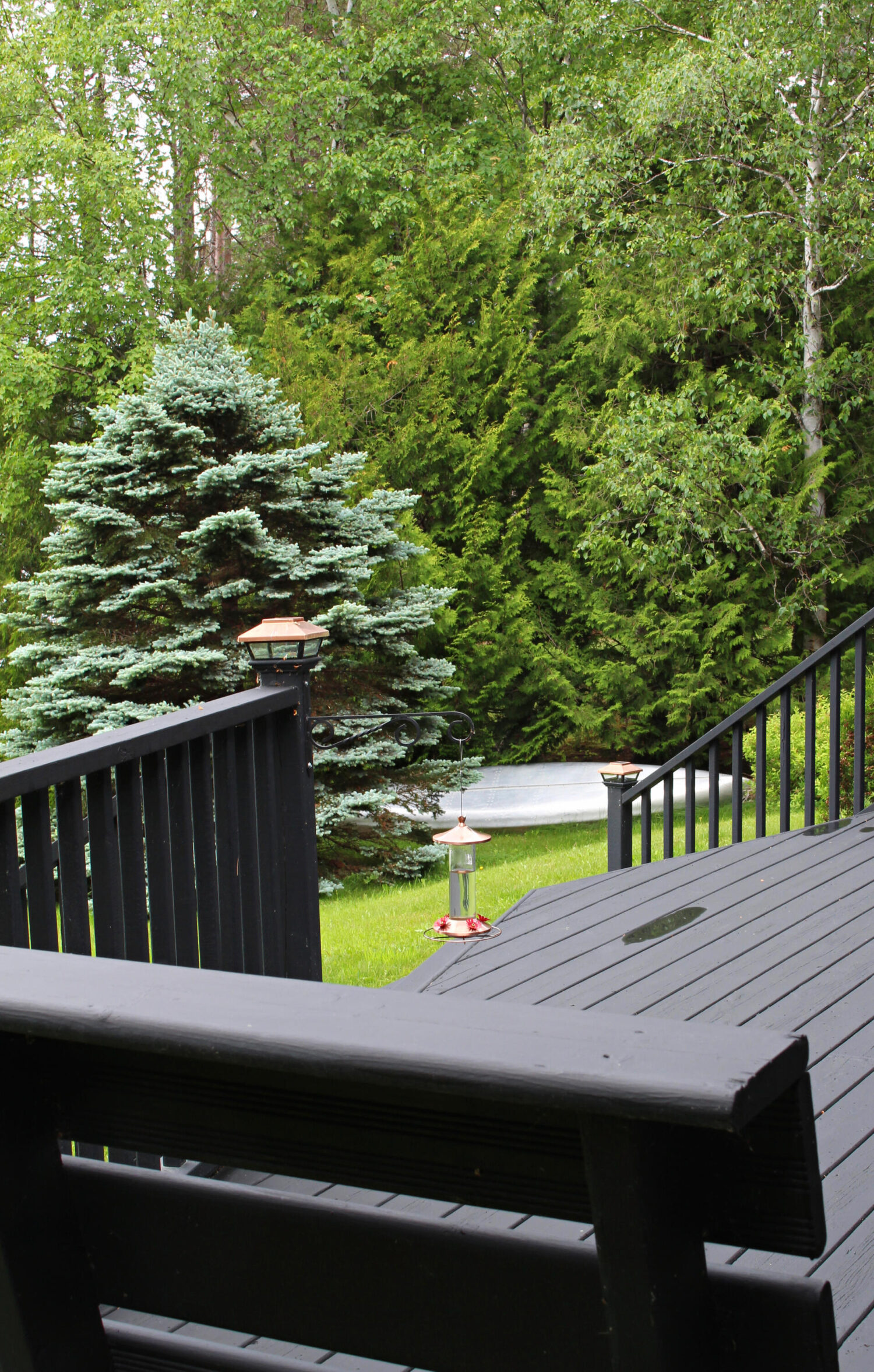 Copper Hummingbird Feeder