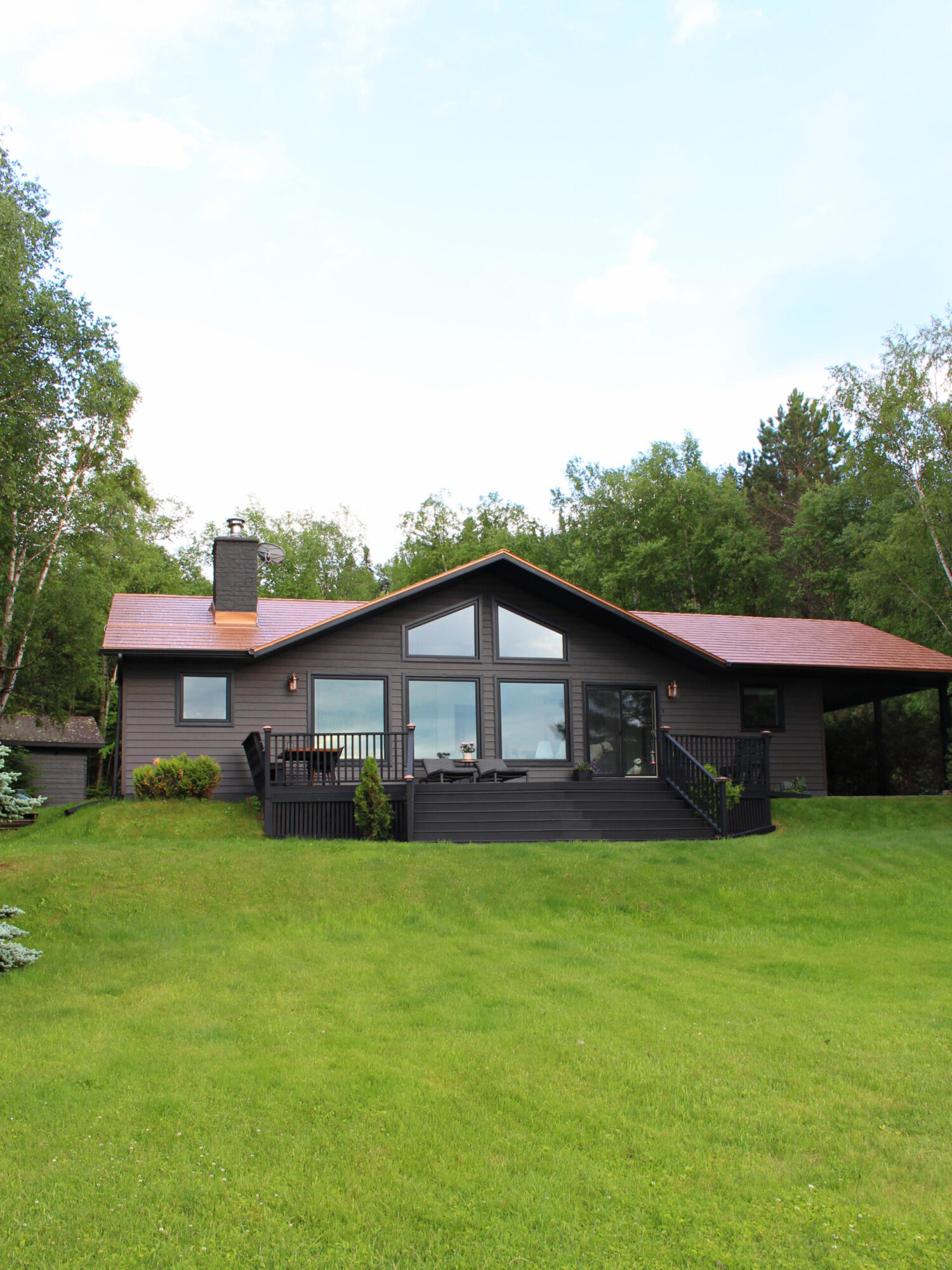 Lake House Exterior Transformation After