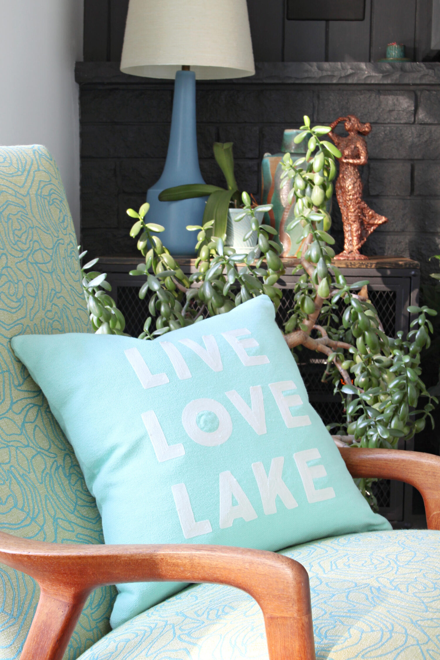 Live Love Lake Pillow