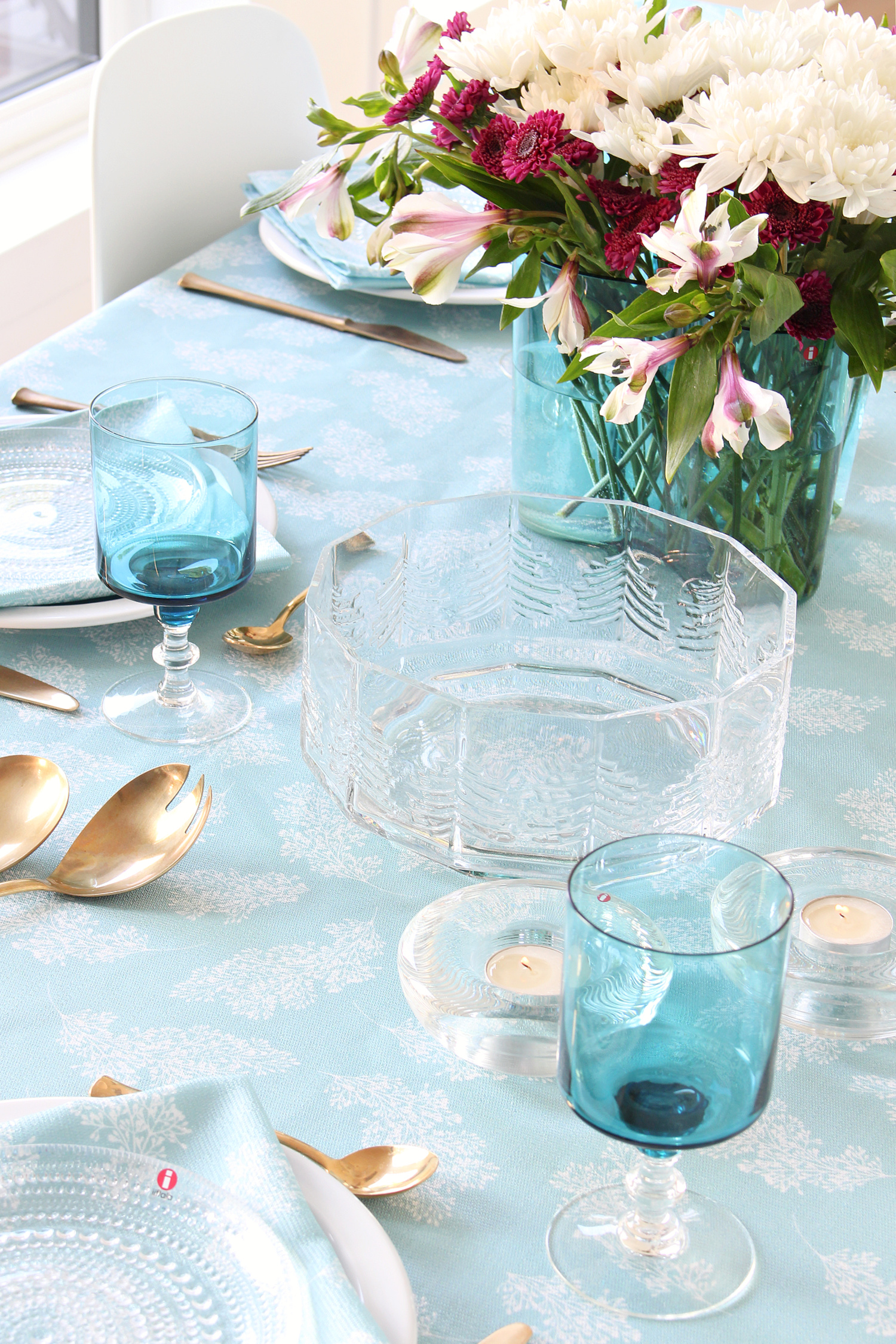 Vintage Teal Glasses