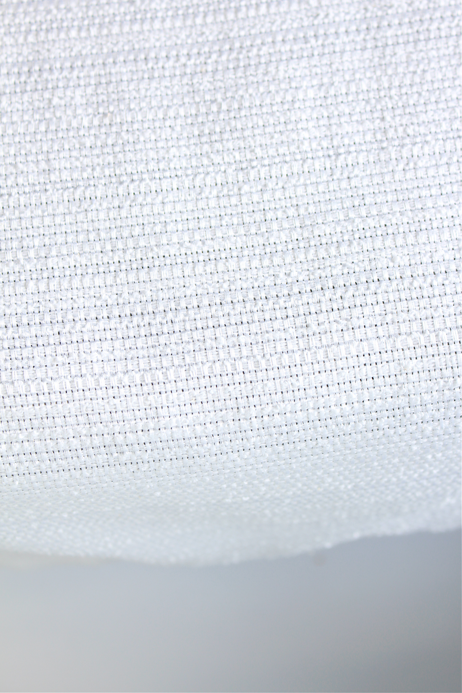 Textured White Table Runner