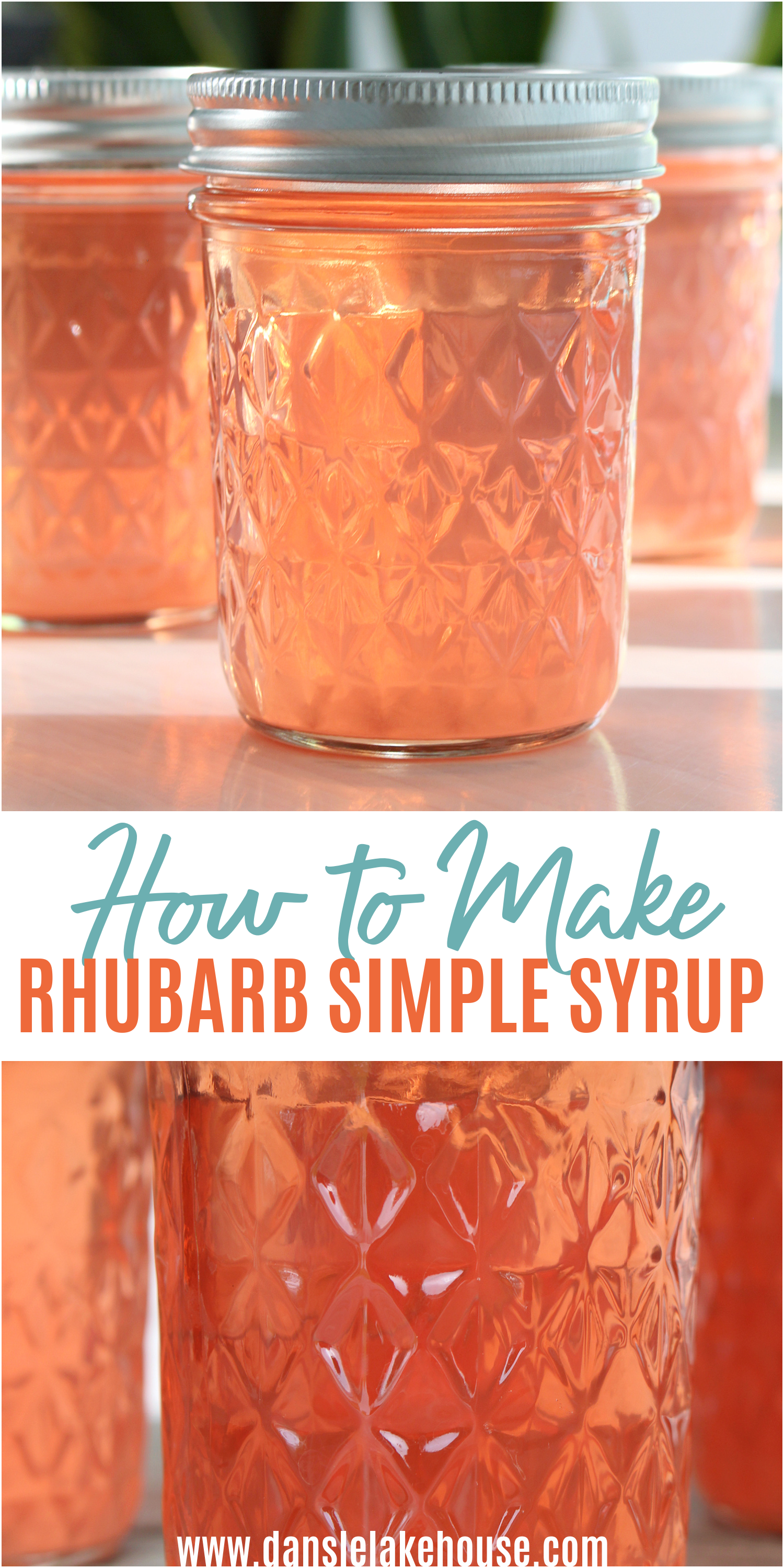 How to Make Rhubarb Simple Syrup