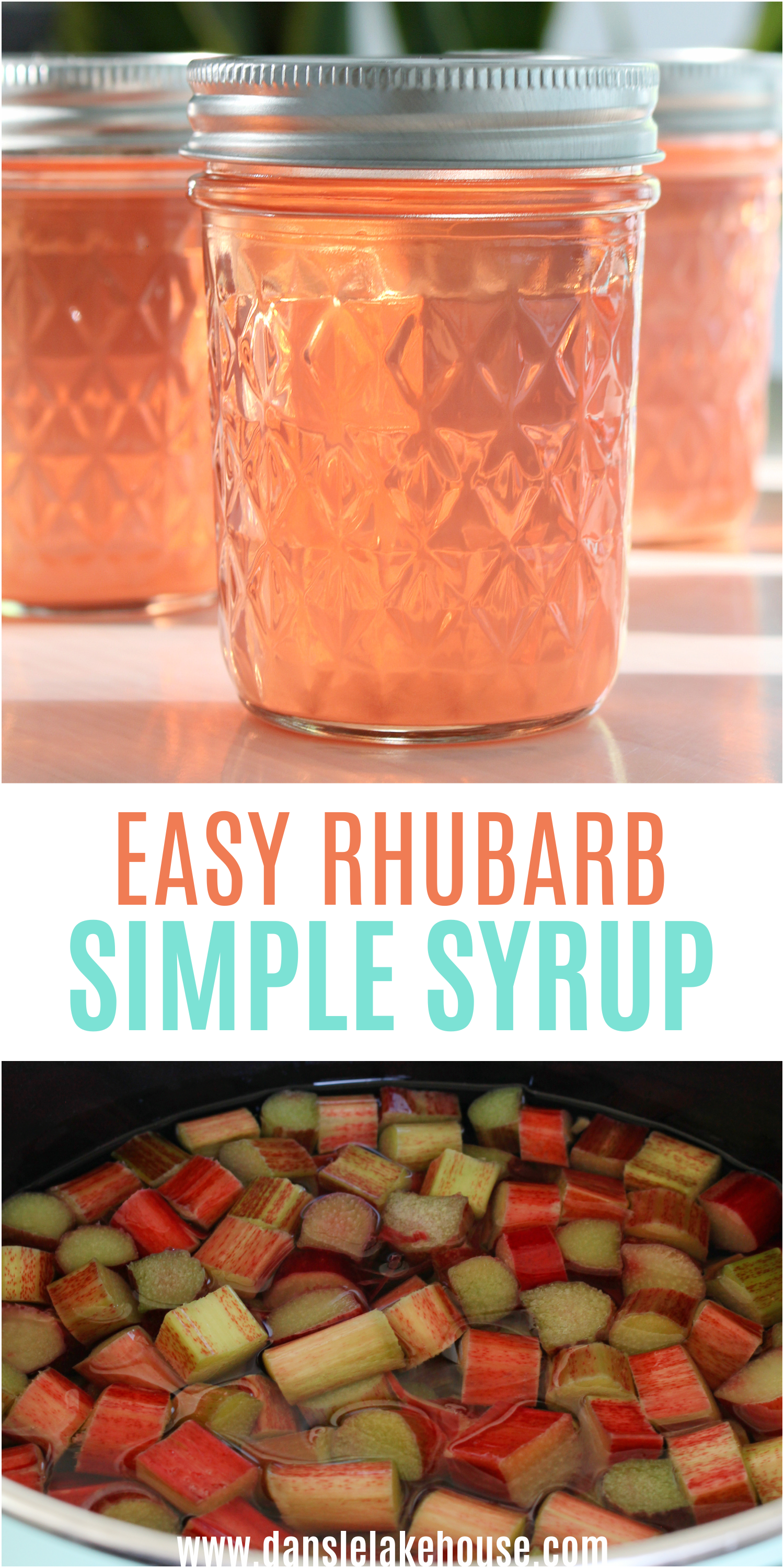 How to Make Rhubarb Simple Syrup