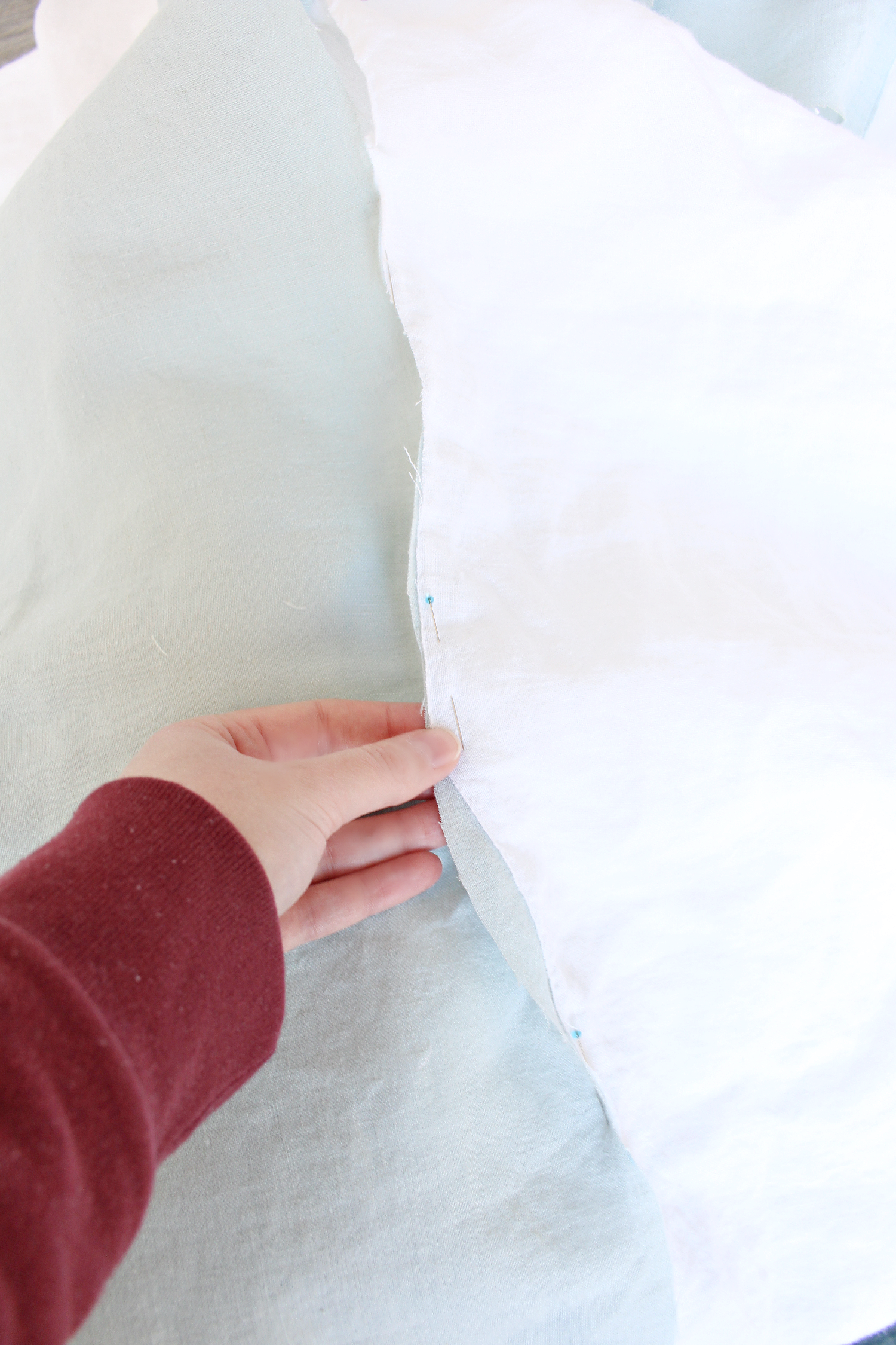 Sew a duvet cover bigger
