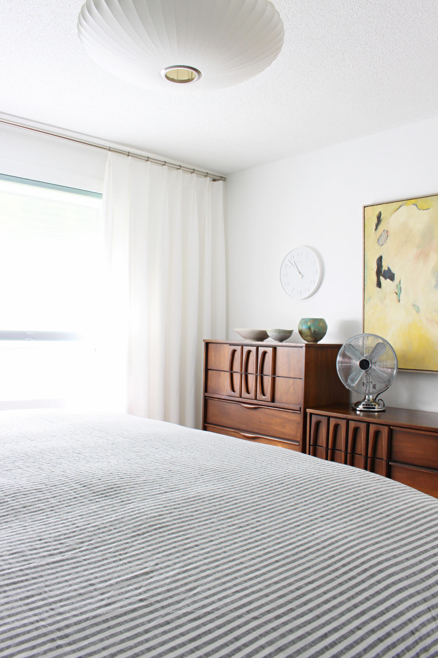 White Linen Drapes DIY with Fabric from Tonic Living