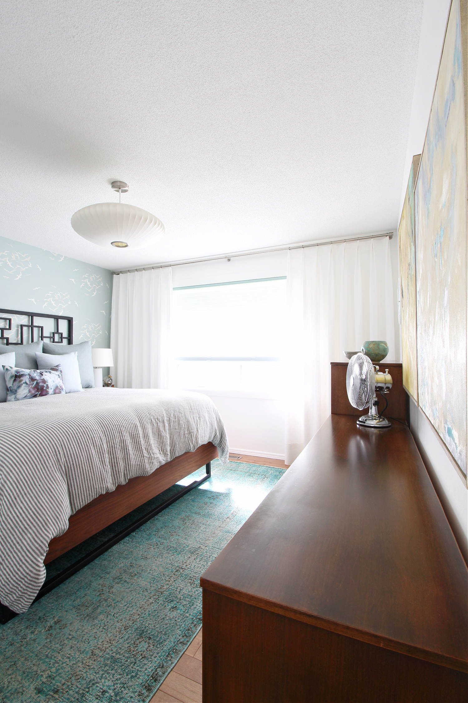 Mid-Century Modern Coastal Bedroom Makeover 