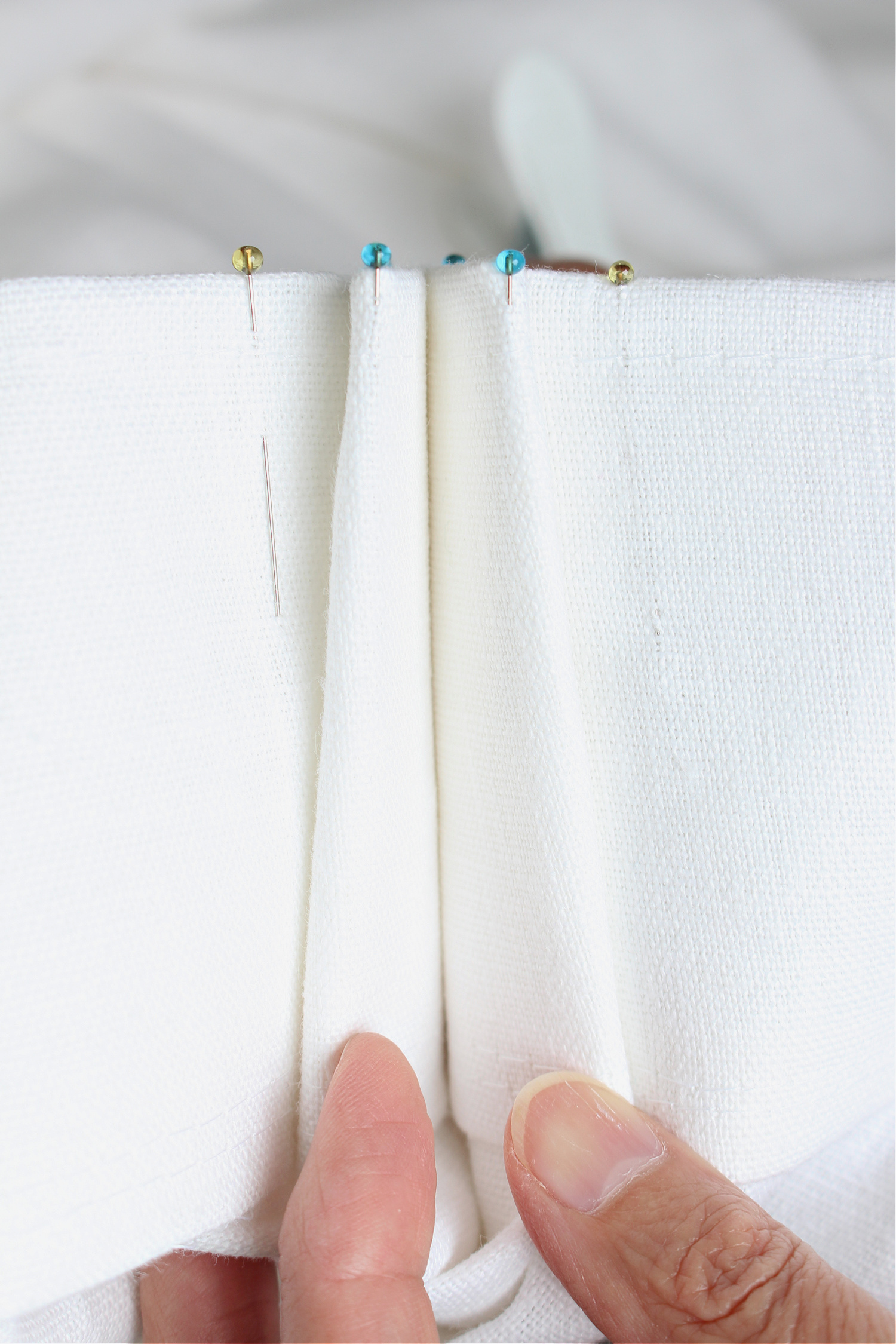 How to Hand Stitch Sew Euro Pleats