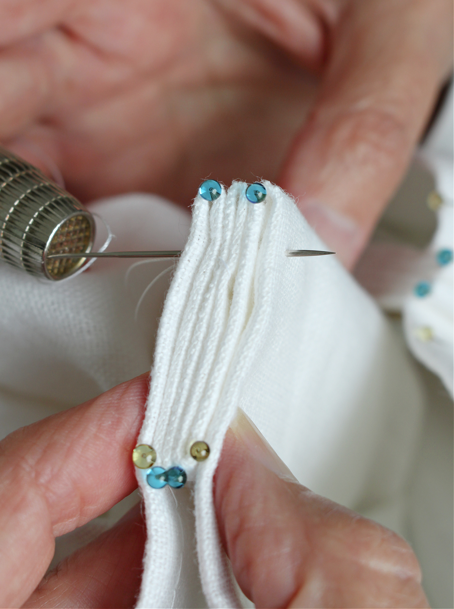 How to Hand Stitch Sew Euro Pleats