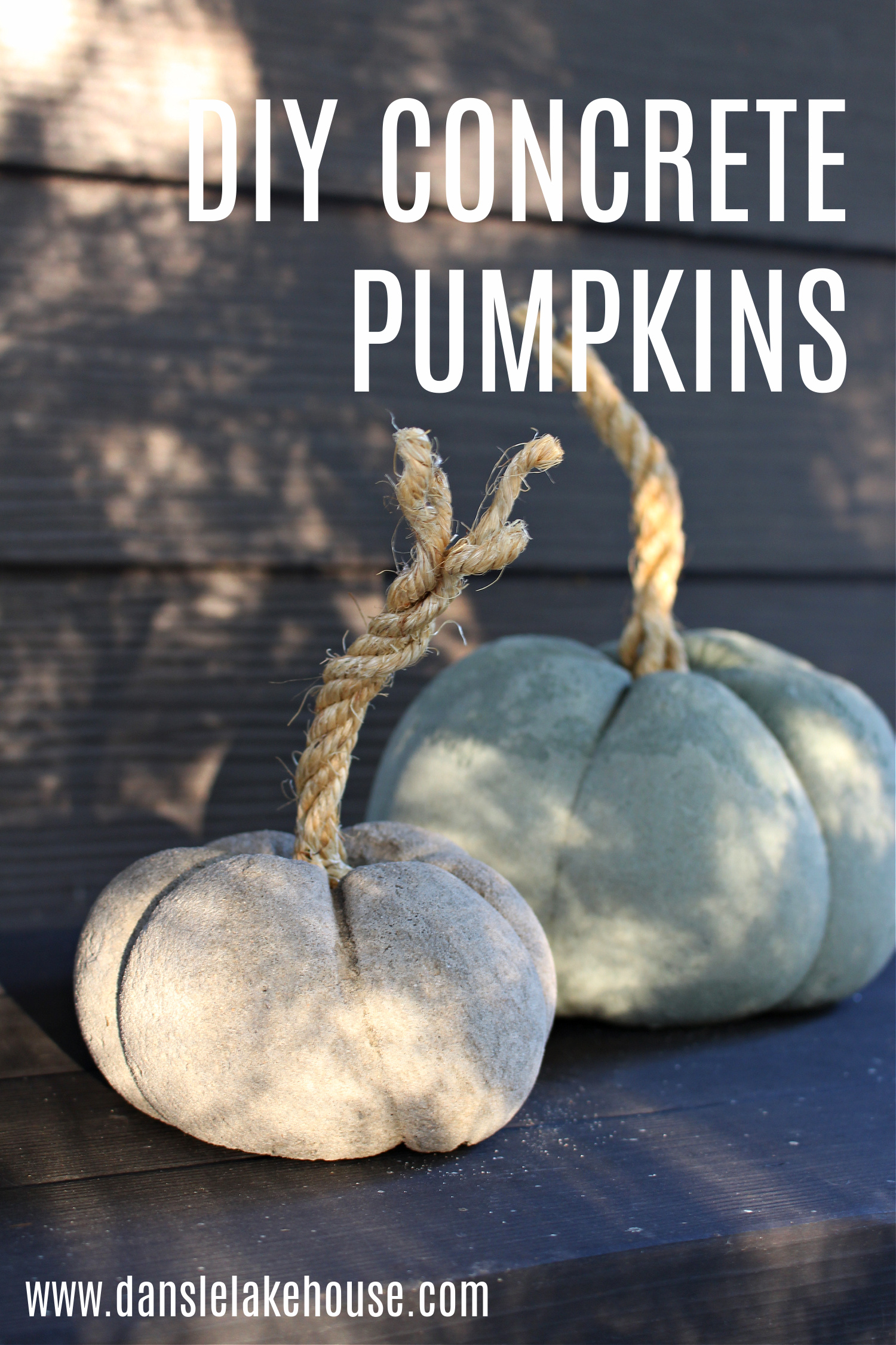 DIY Concrete Pumpkins