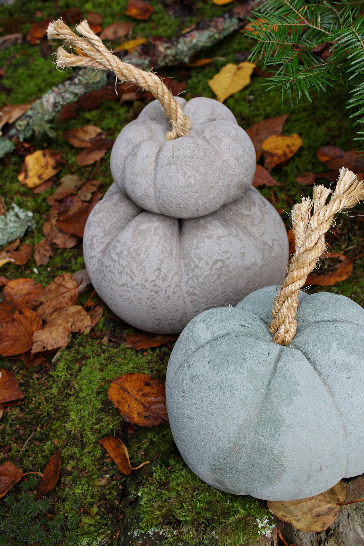 DIY Concrete Pumpkins