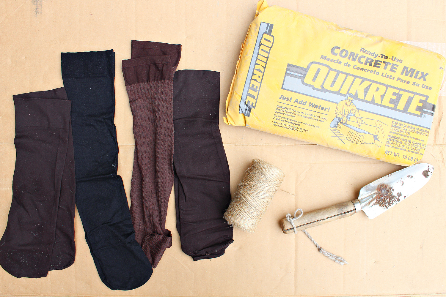 Supplies for Concrete Pumpkins