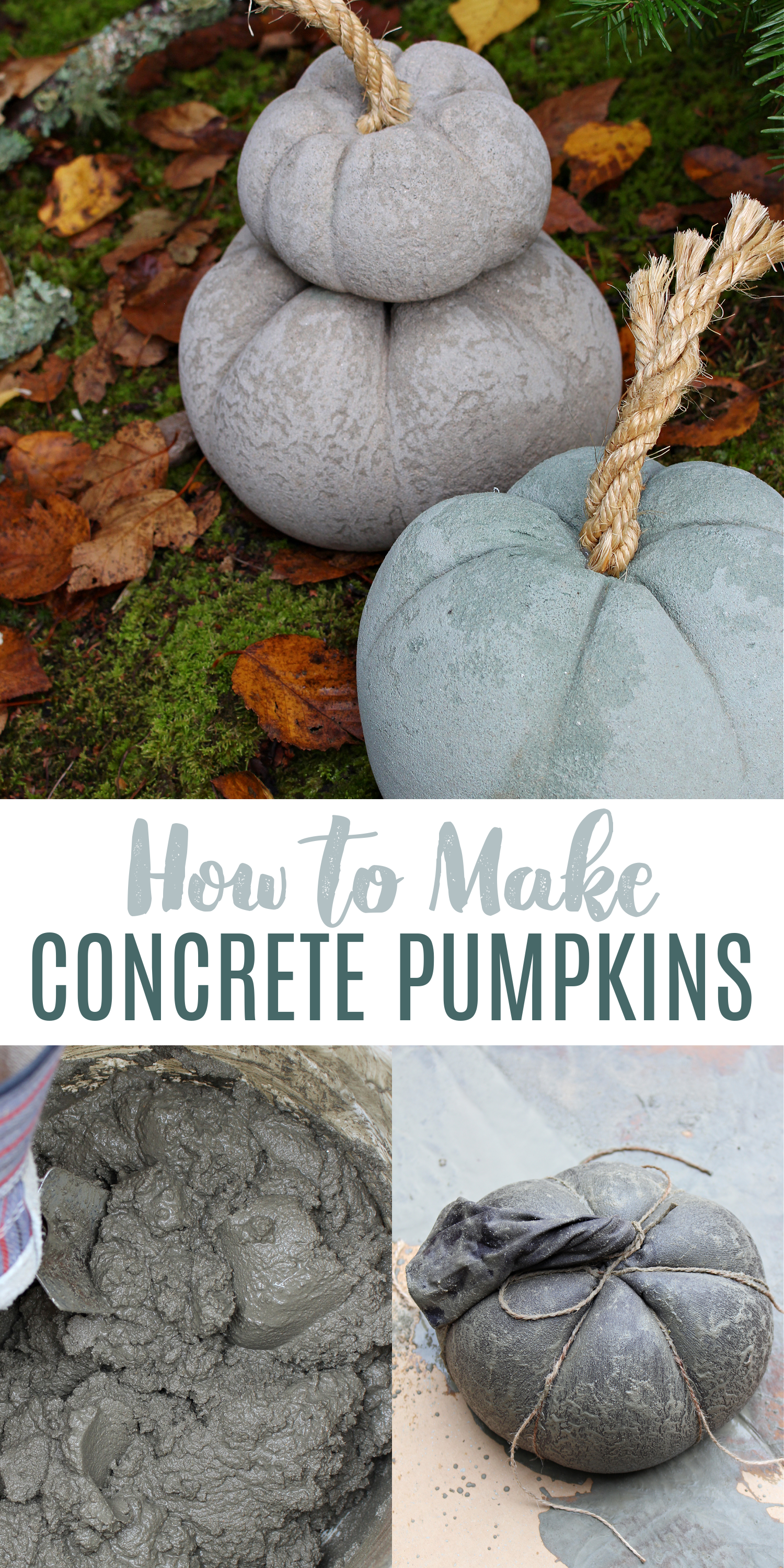 How to Make Concrete Pumpkins