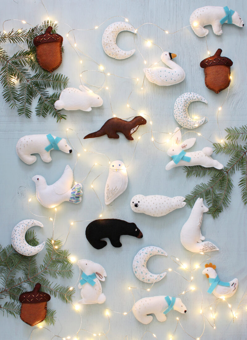 How to Make Felt Animal Ornaments