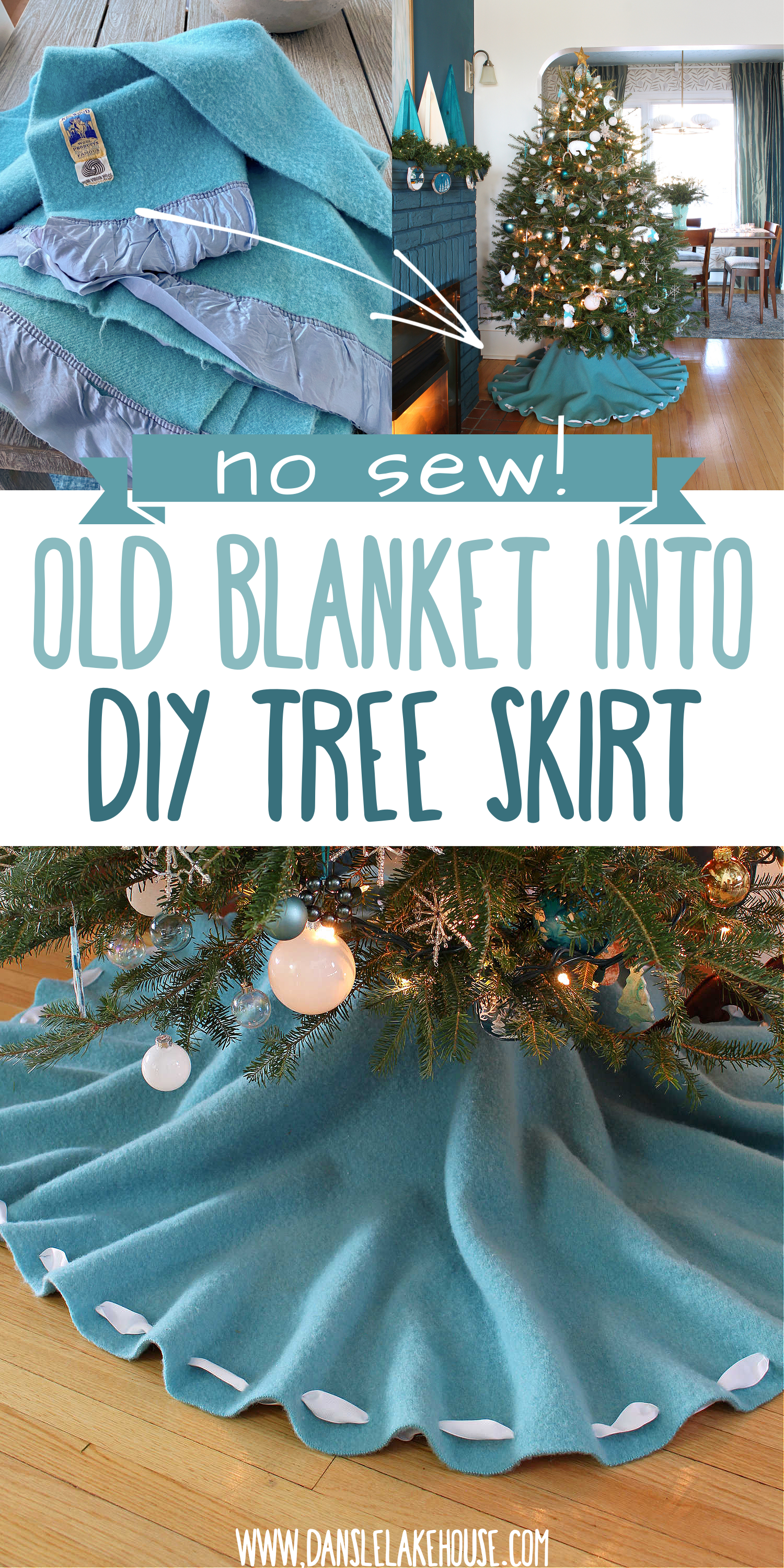 No Sew DIY Tree Skirt