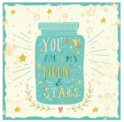 Turquoise Valentine's Day Cards