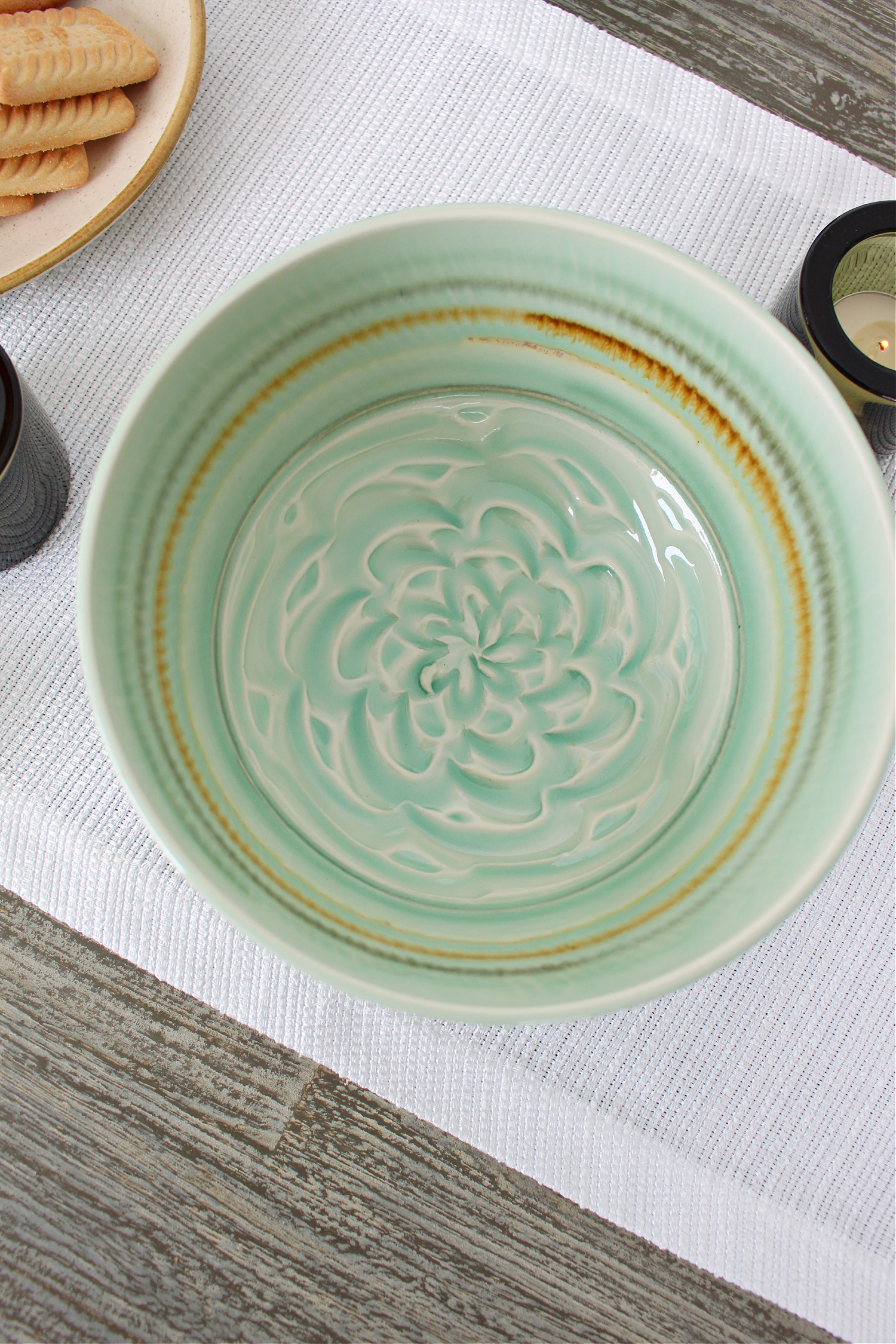Pale Green Pottery Bowl