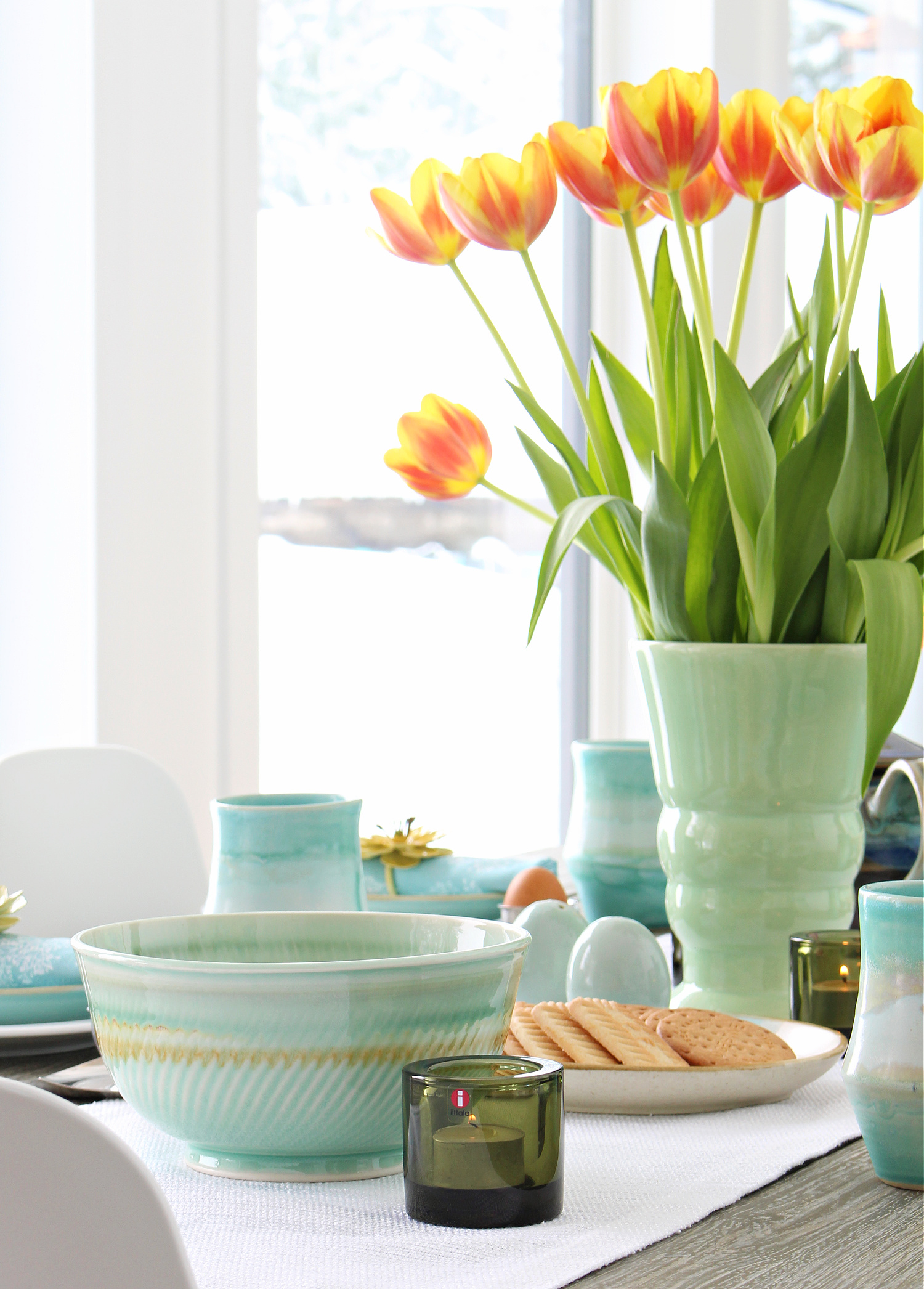 Moss Green Iittala Votive Holders