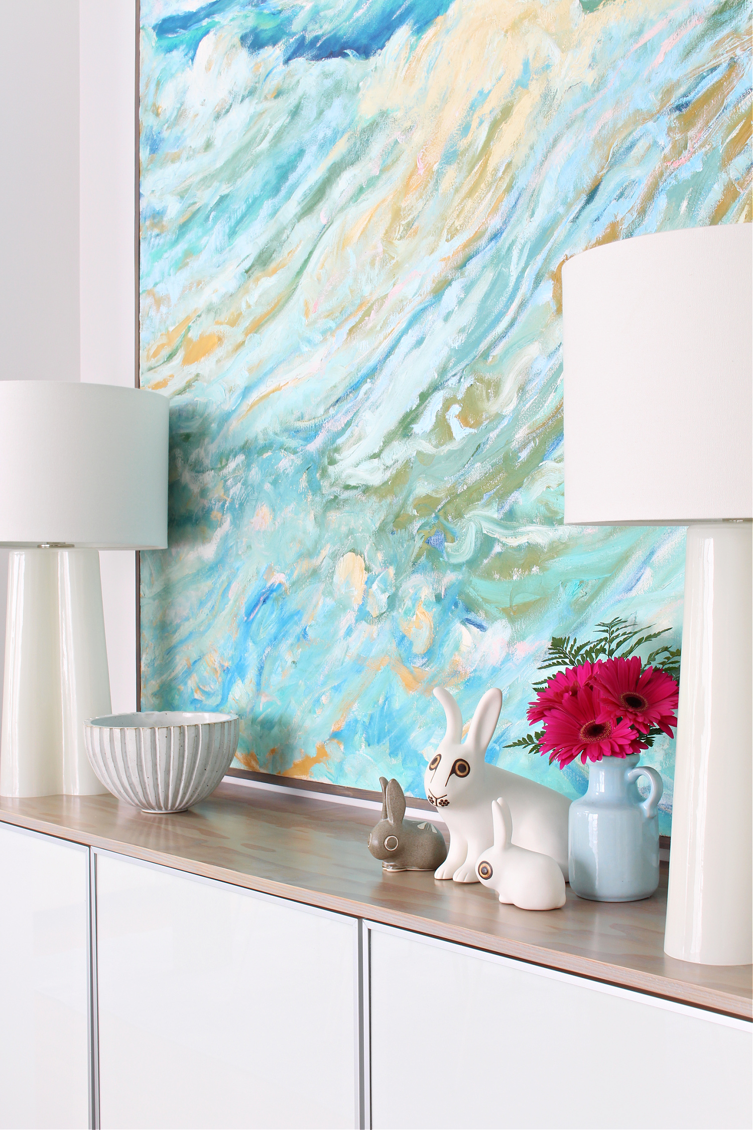 Spring Credenza Decor