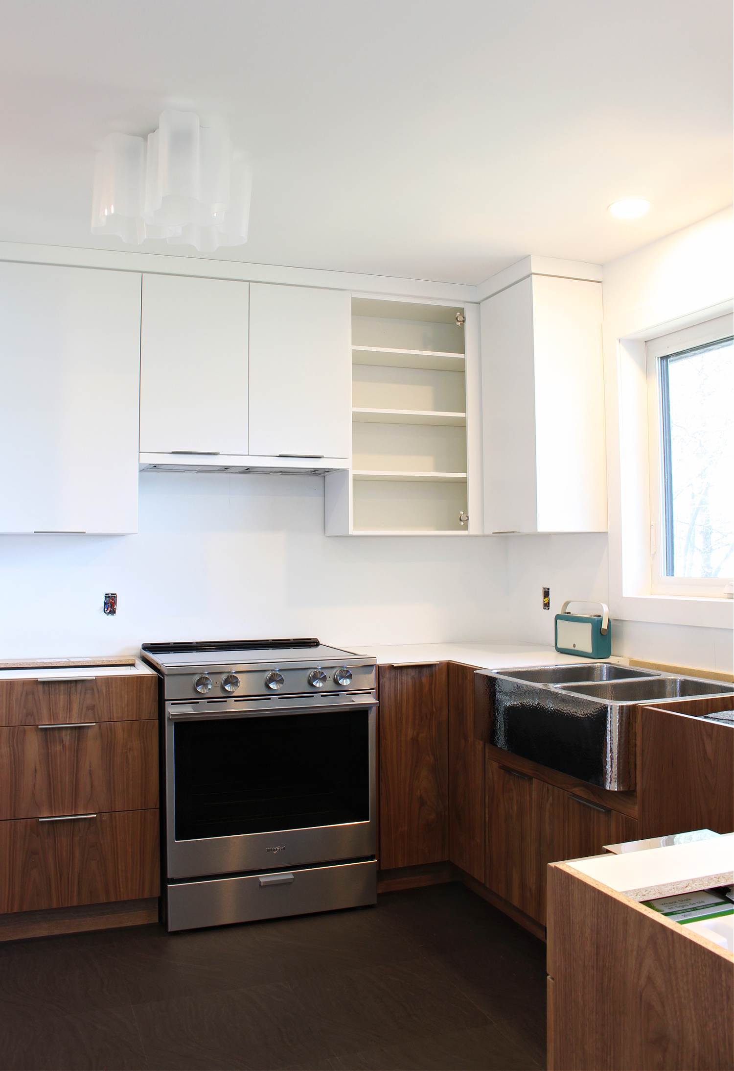 modern kitchen renovation in progress