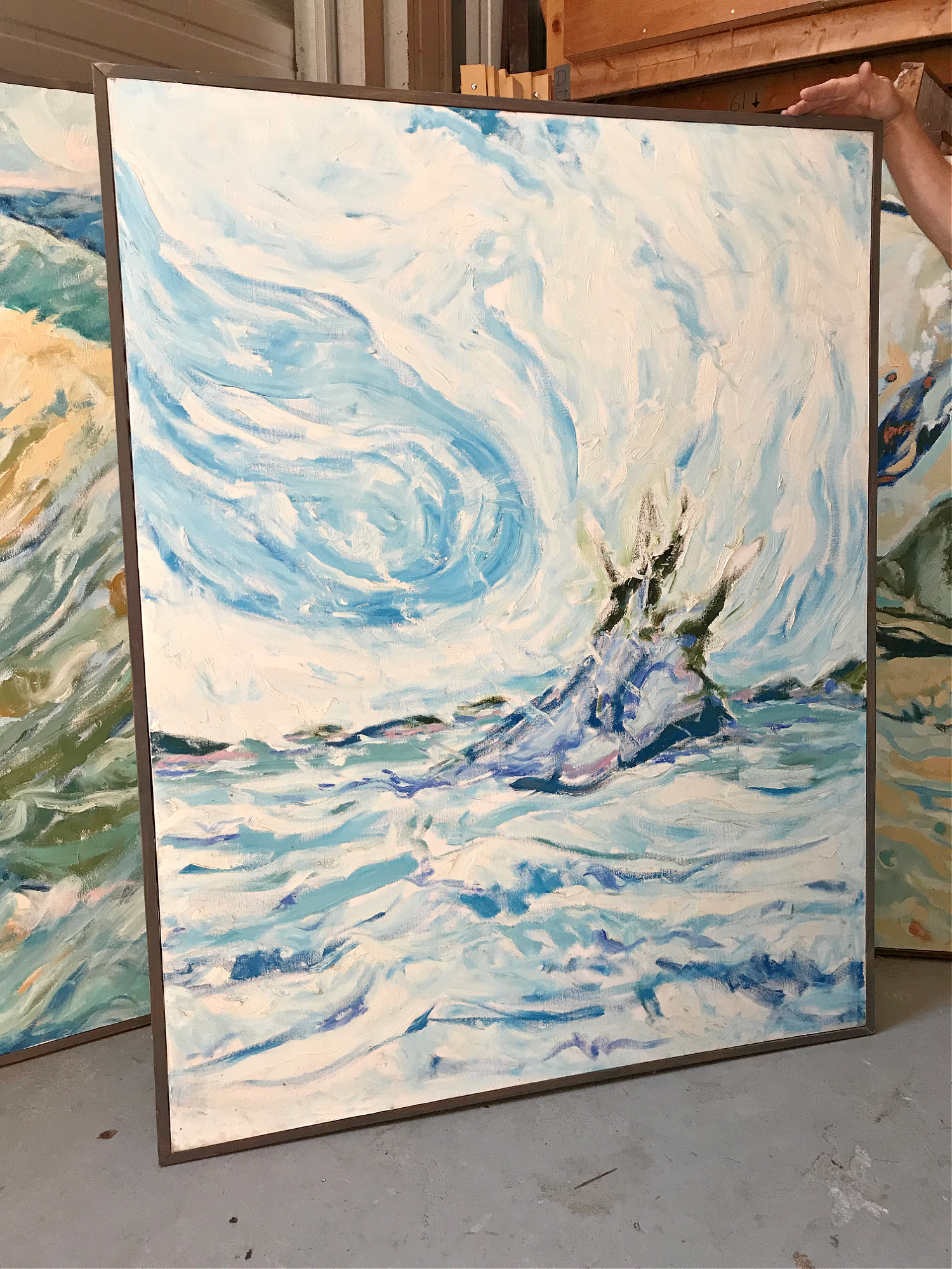 Calming Blue Painting