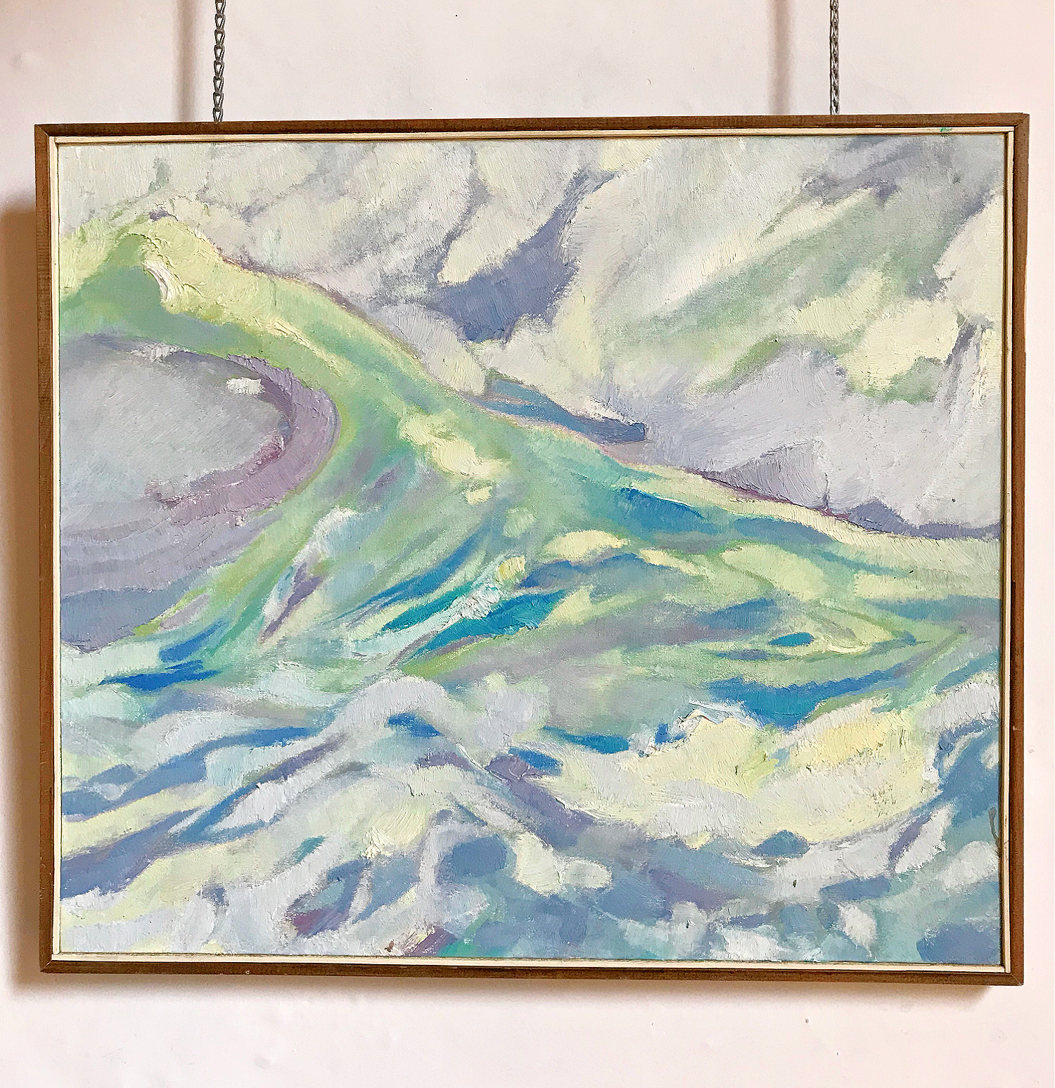 Beautiful Pastel Oil Abstract Painting