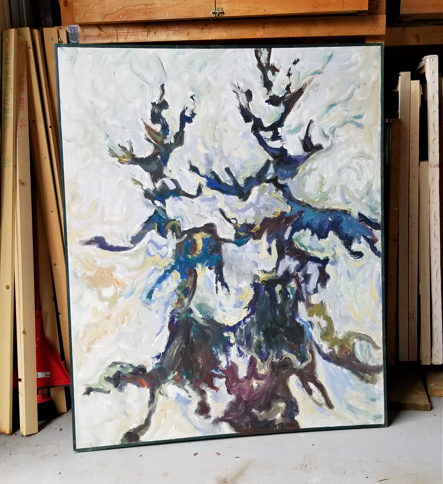 Abstract Painting of Trees