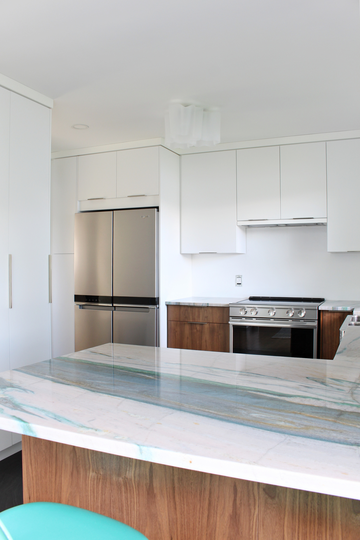 Walnut and White Kitchen Renovation