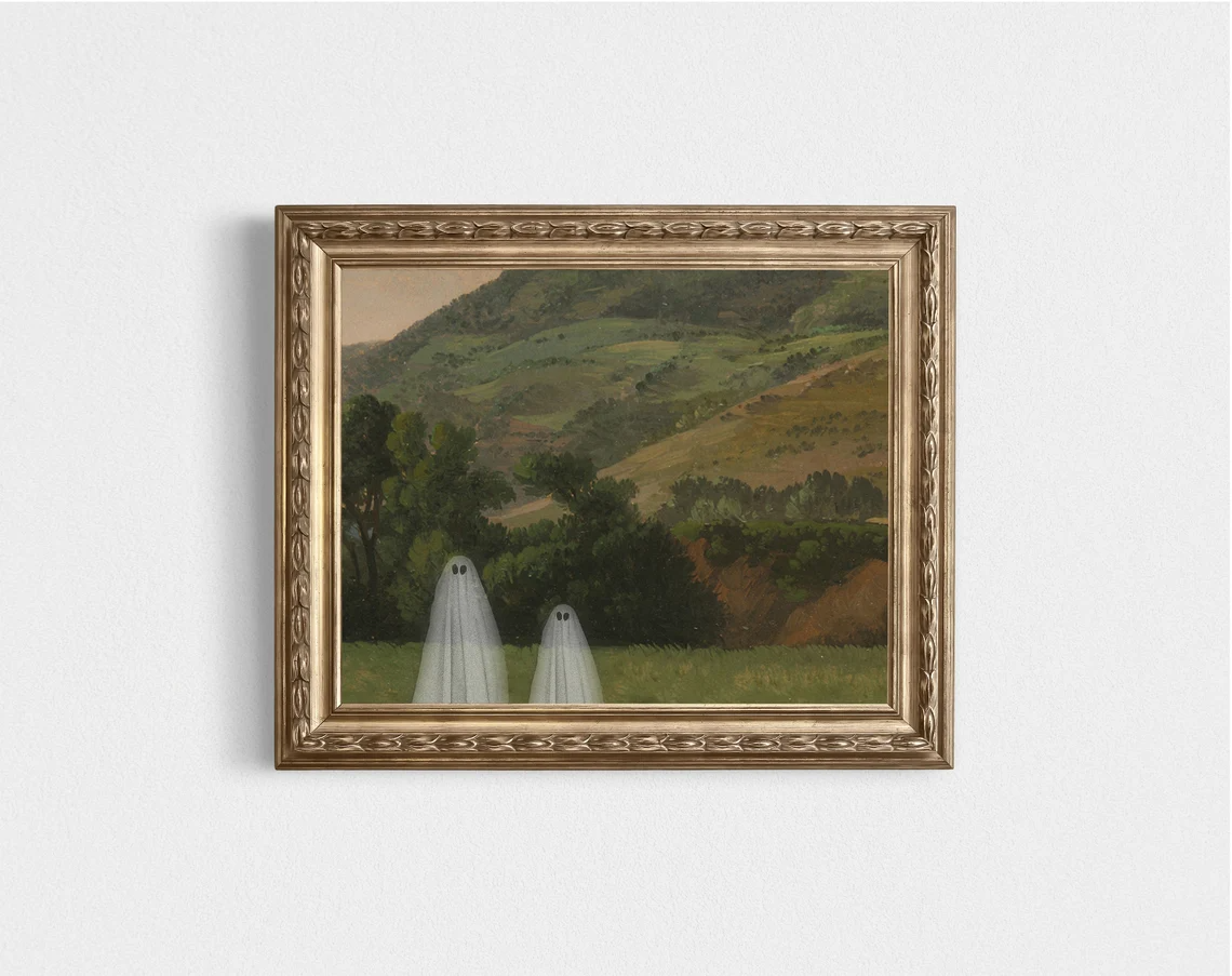 Ghost Art Print for Halloween