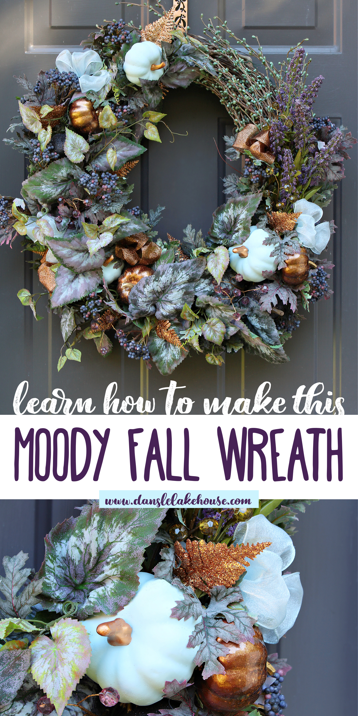 Learn How to Make This Moody Fall Wreath