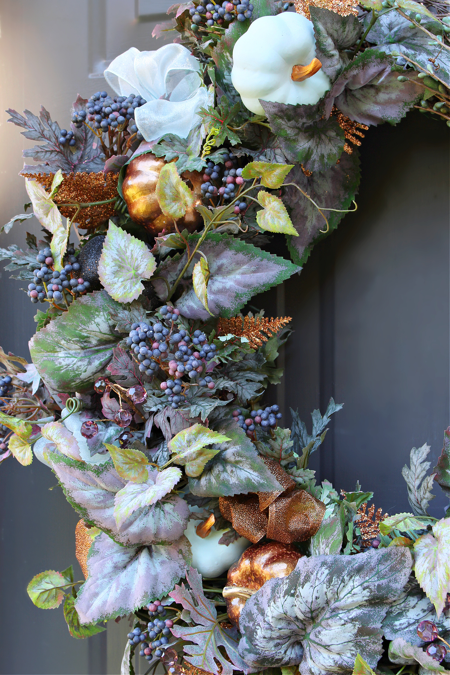 DIY Purple Fall Wreath