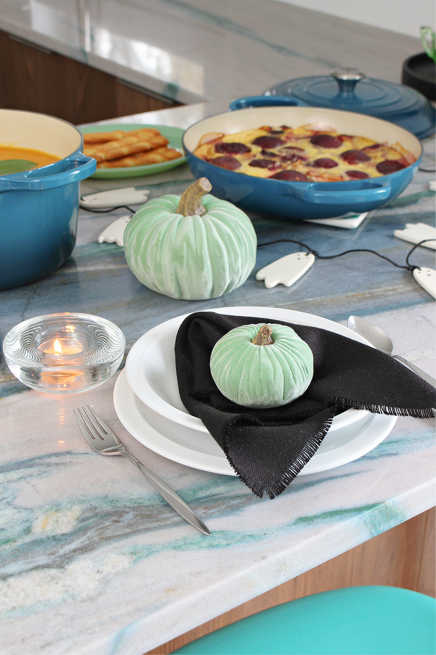 Black and Green Halloween Decor Theme