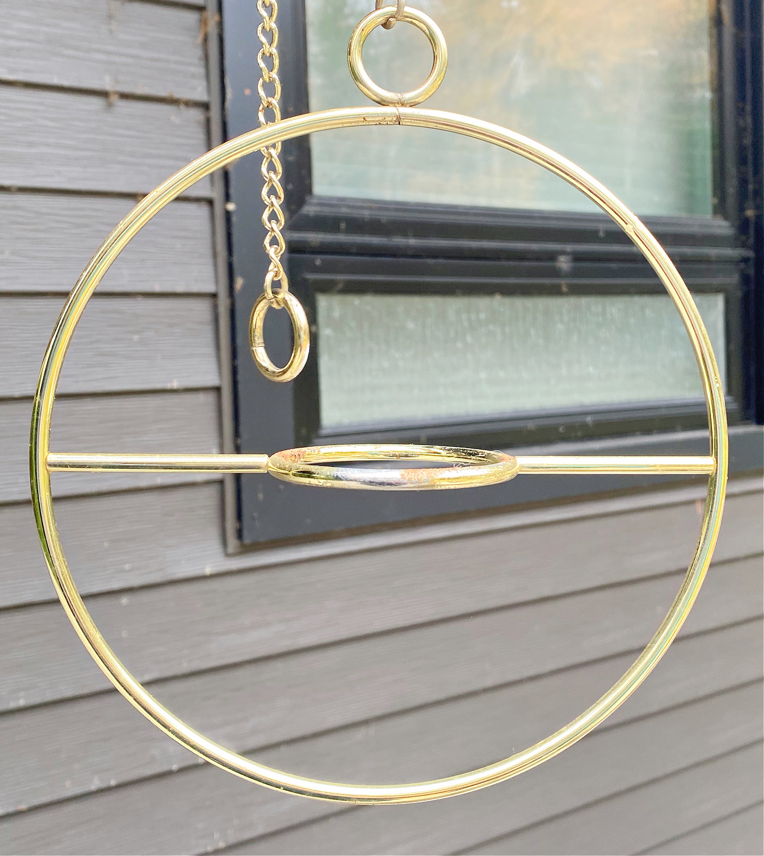 Brass Hoop Planter