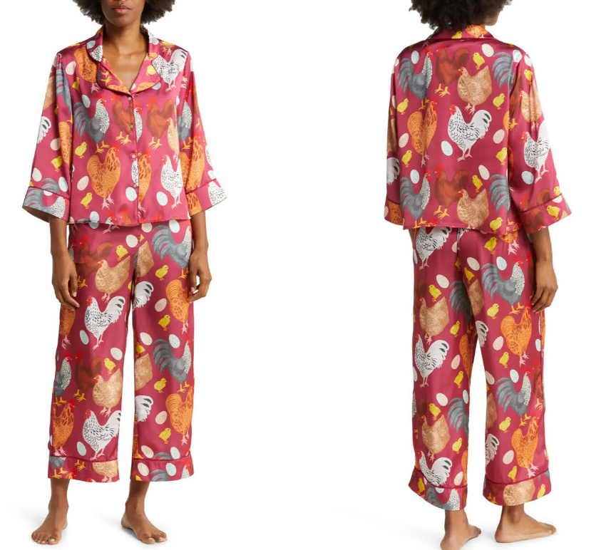 Chic Chicken Patterned Pyjamas