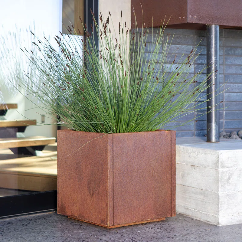 Copper Outdoor Planter for Fall