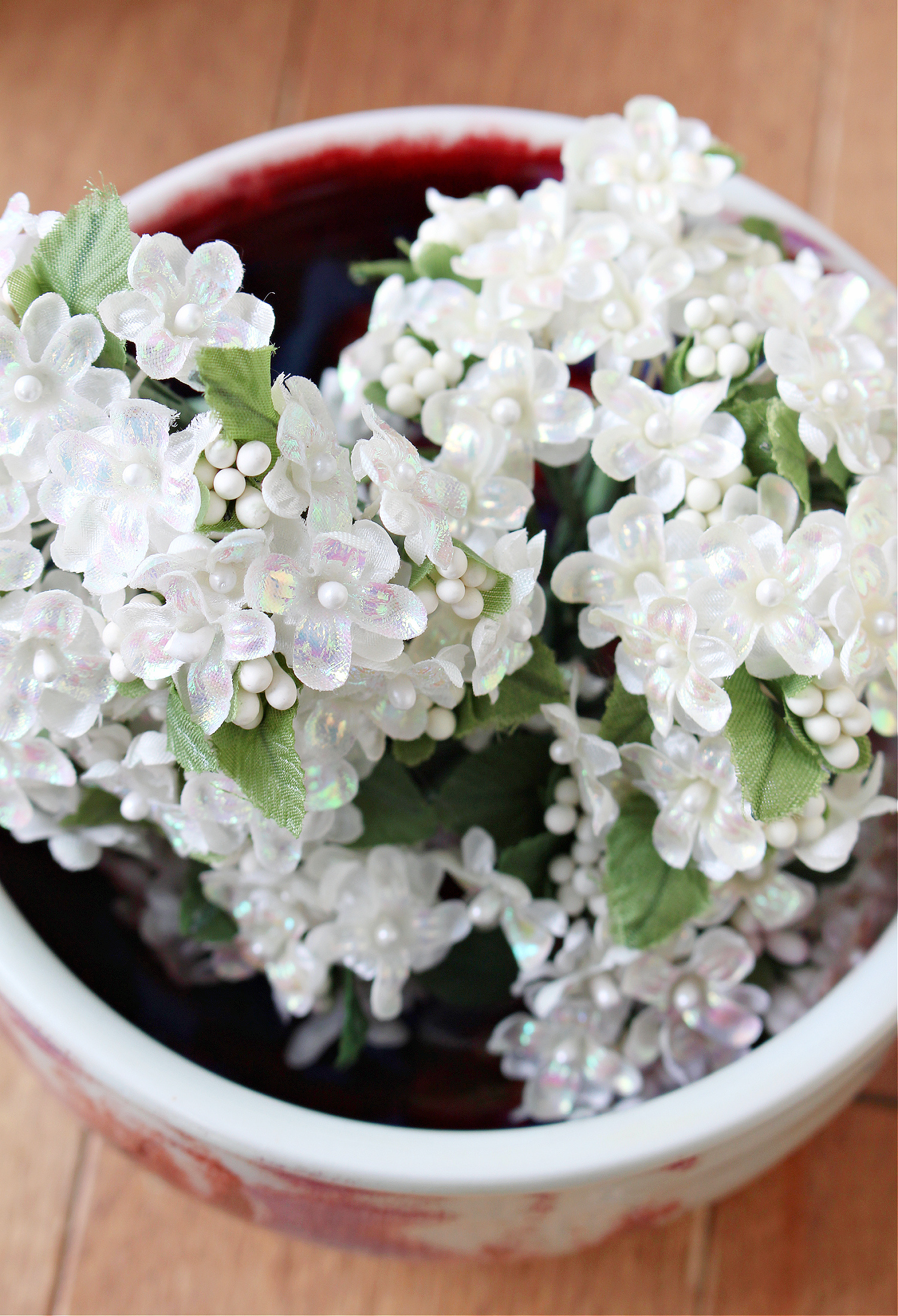 Mini Faux Flower Craft Idea